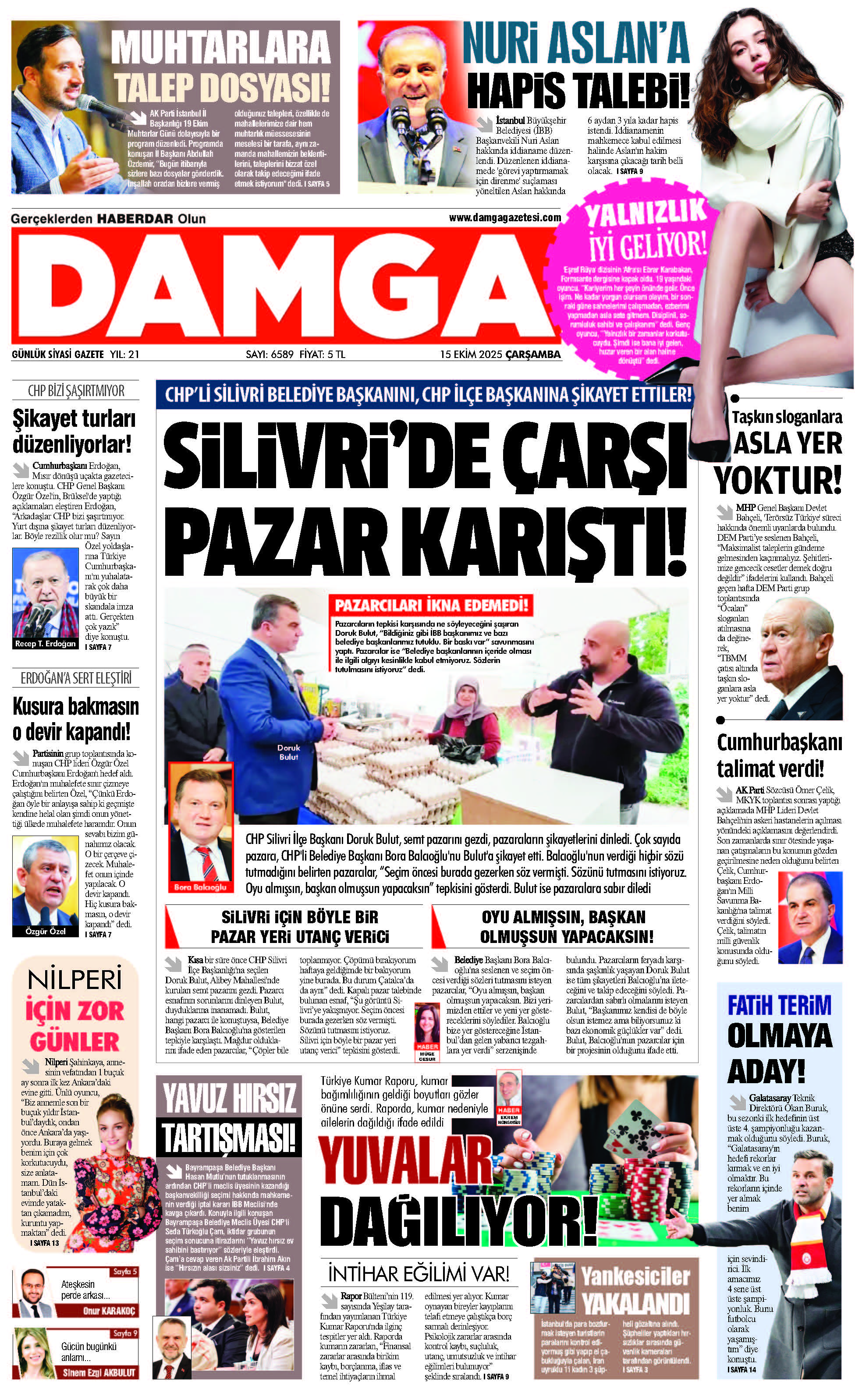 https://www.damgagazetesi.com/DAMGA 15 Ekim Çarşamba Sayfaları