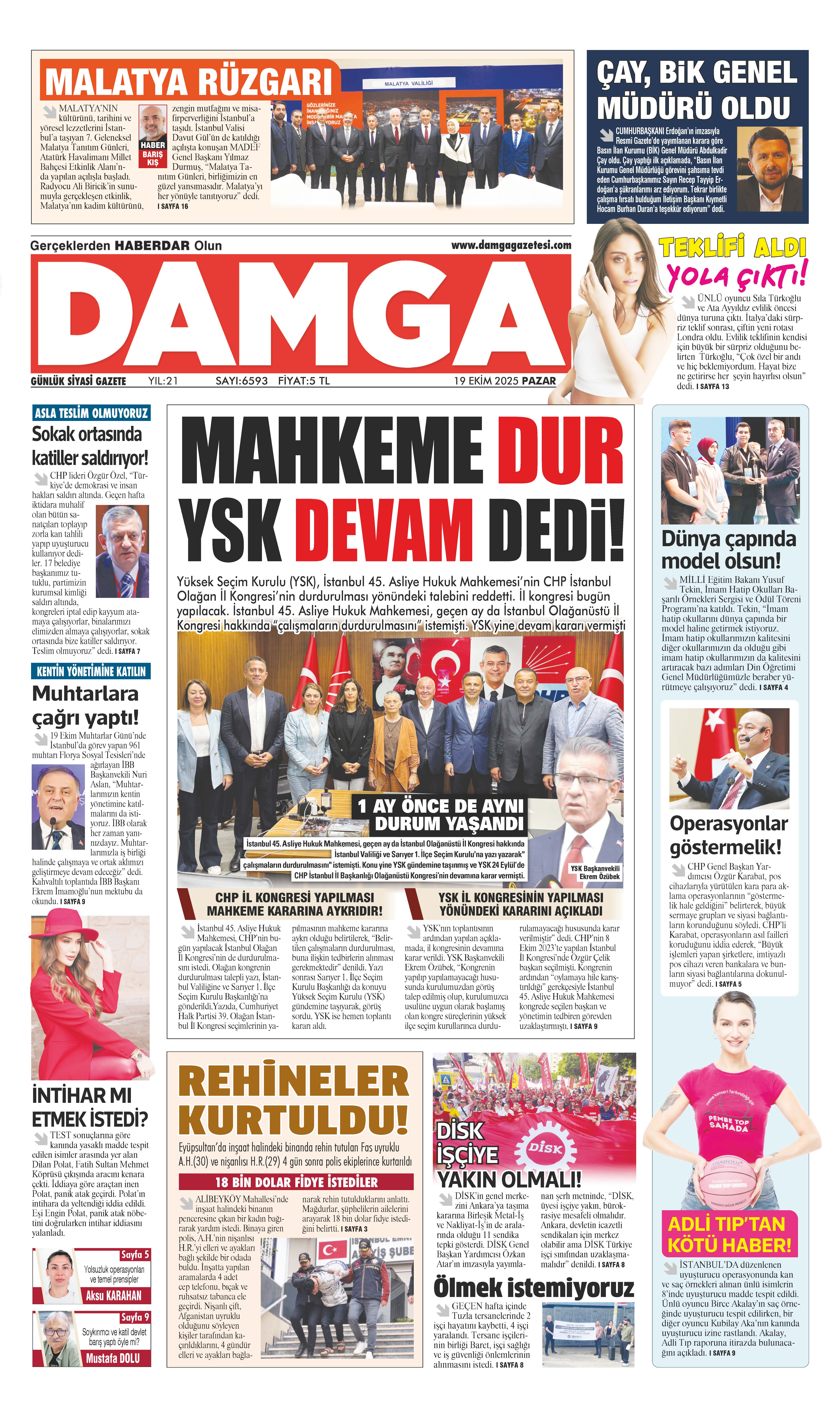 https://www.damgagazetesi.com/DAMGA 19 Ekim Pazar Sayfaları