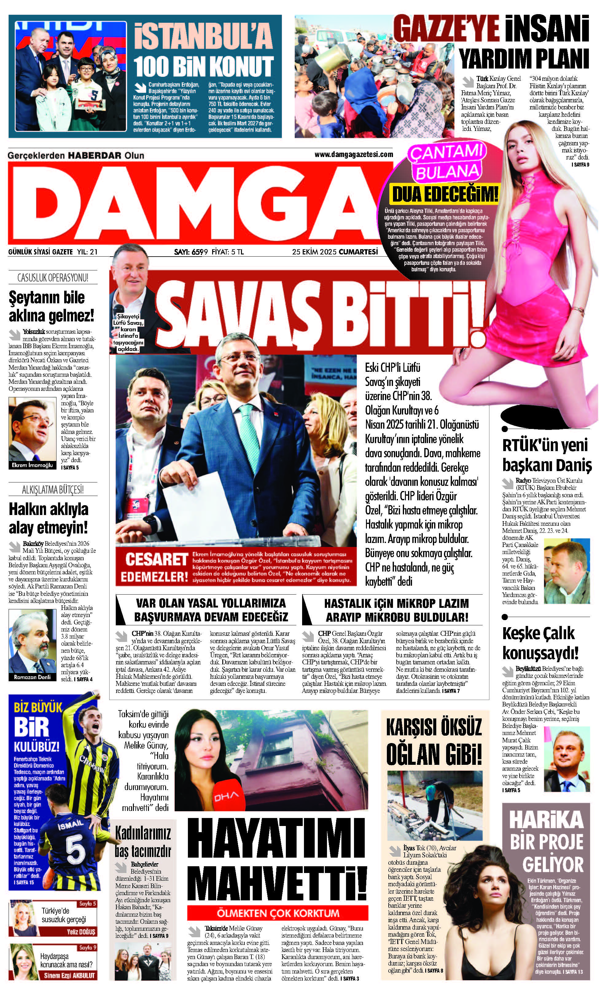 https://www.damgagazetesi.com/DAMGA 25 Ekim Cumartesi Sayfaları