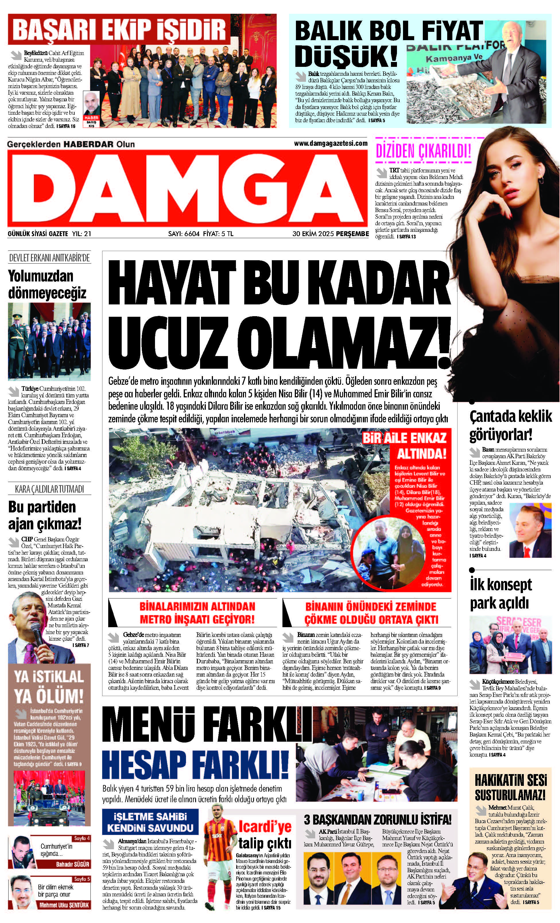 https://www.damgagazetesi.com/DAMGA 30 Ekim Perşembe Sayfaları