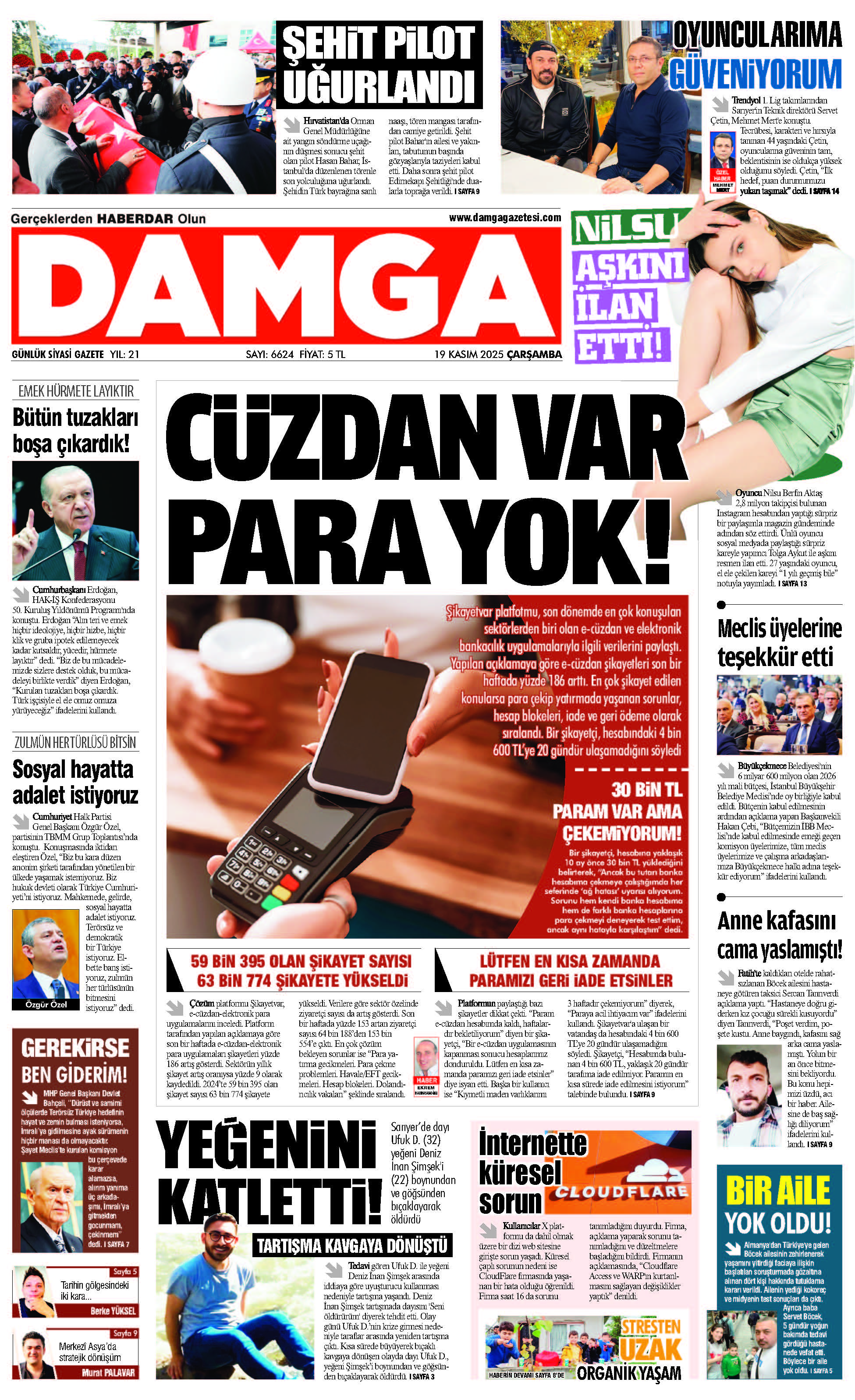 https://www.damgagazetesi.com/DAMGA 19 Kasım Çarşamba Sayfaları