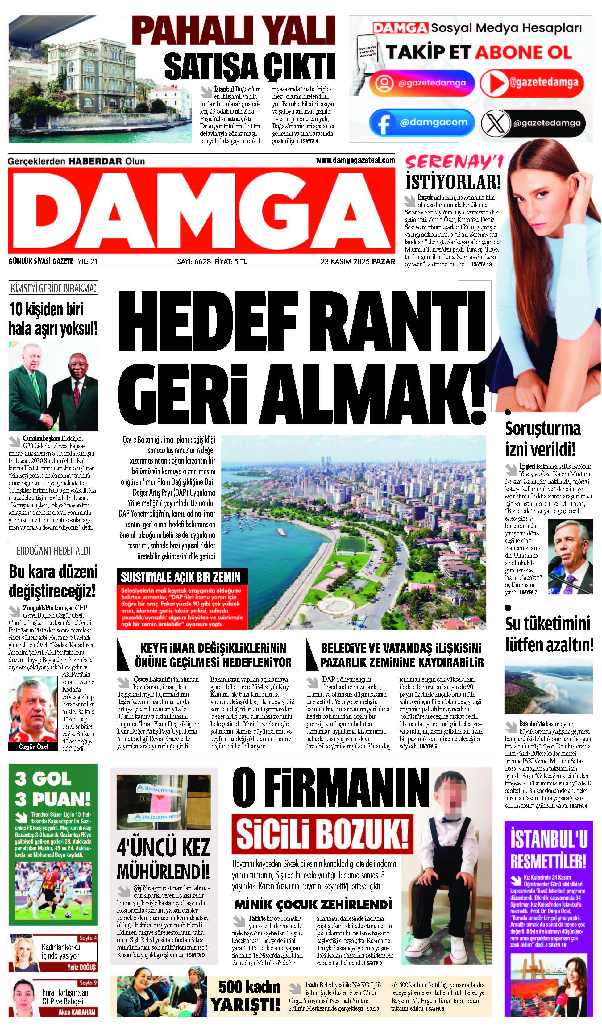https://www.damgagazetesi.com/DAMGA 23 Kasım Pazar Sayfaları