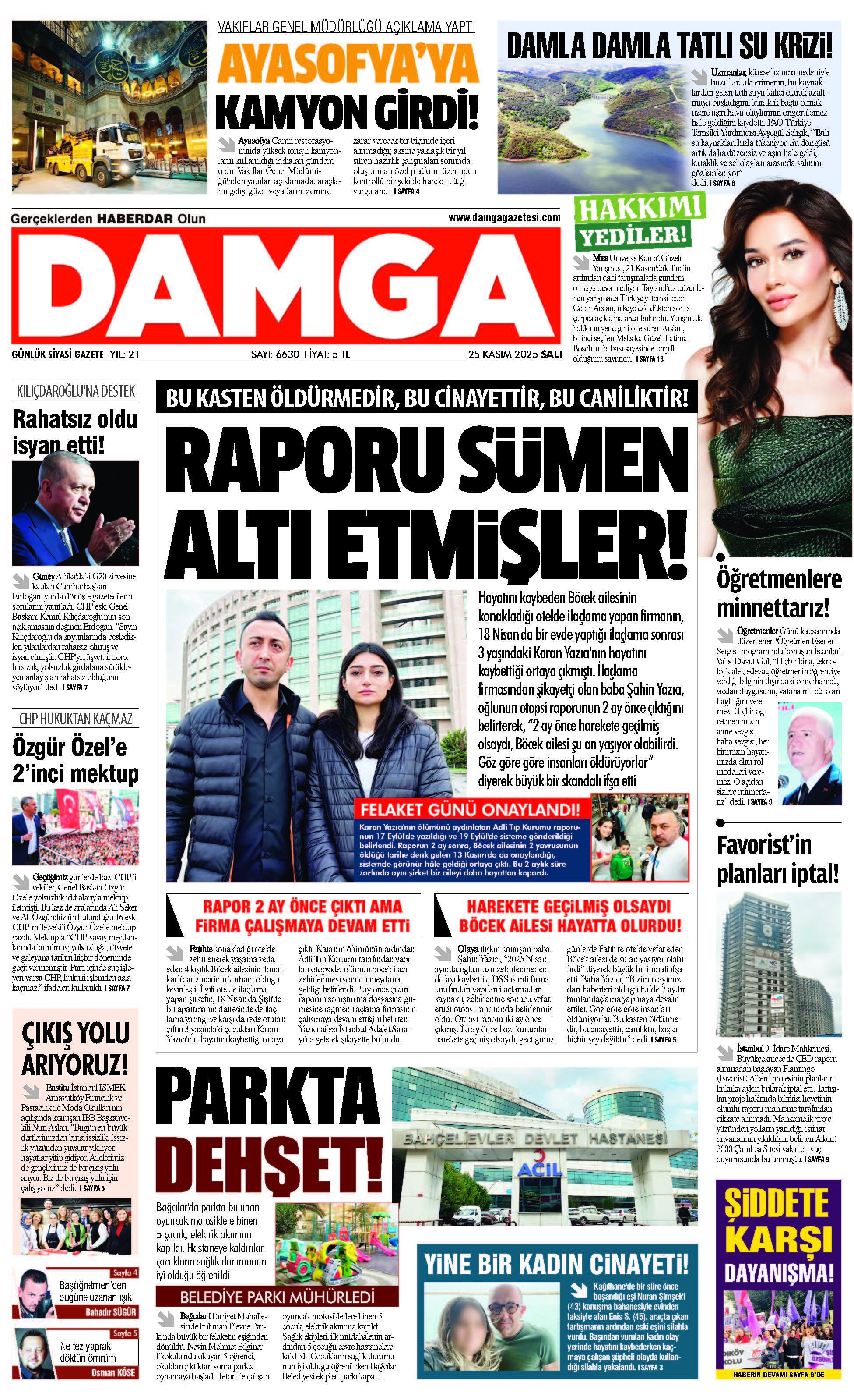 https://www.damgagazetesi.com/DAMGA 25 Kasım Salı Sayfaları