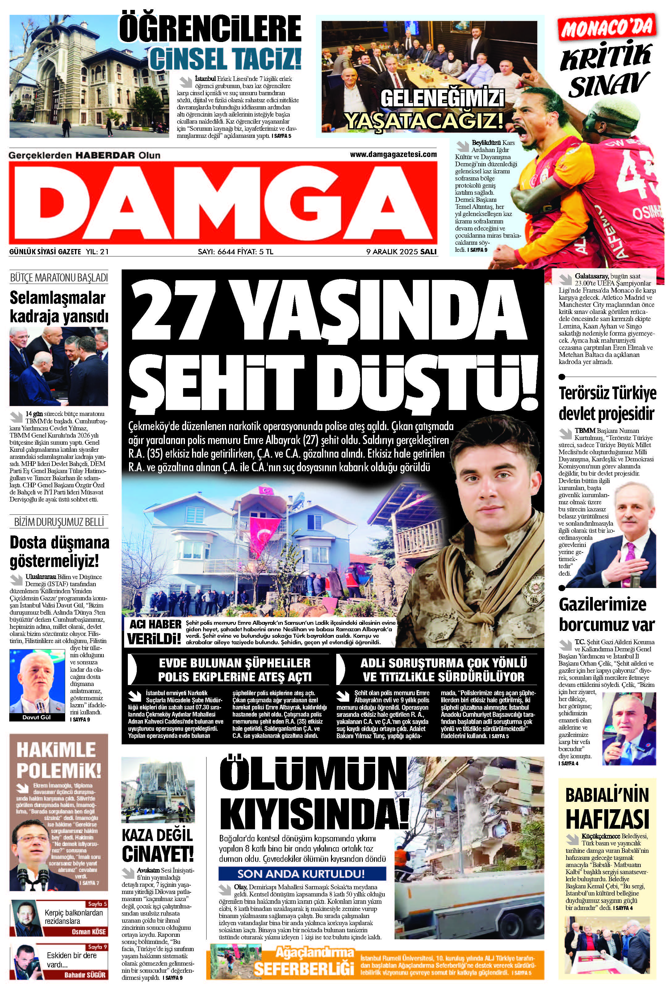 https://www.damgagazetesi.com/DAMGA 9 Aralık Salı Sayfaları