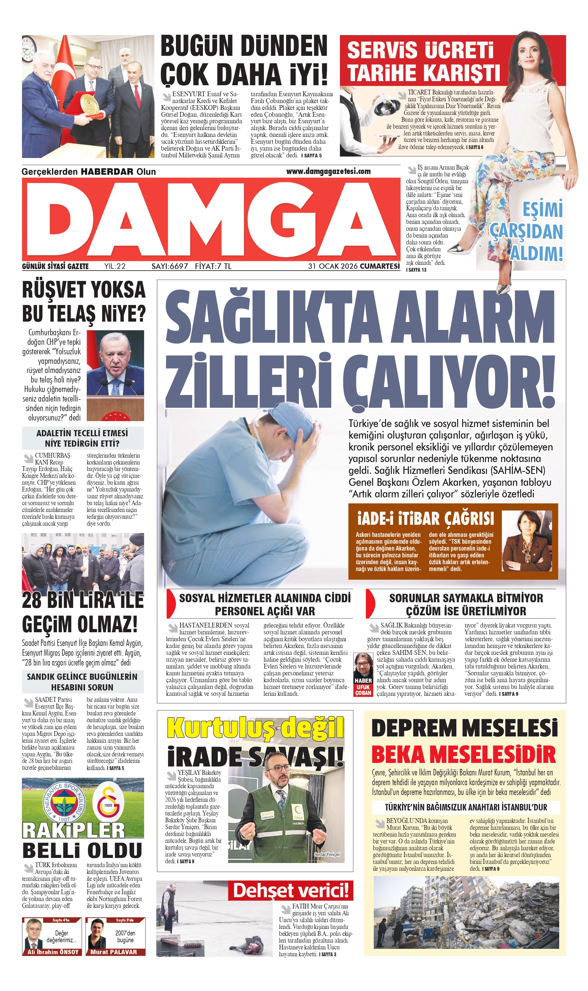 https://www.damgagazetesi.com/DAMGA 31 Ocak Cumartesi Sayfaları