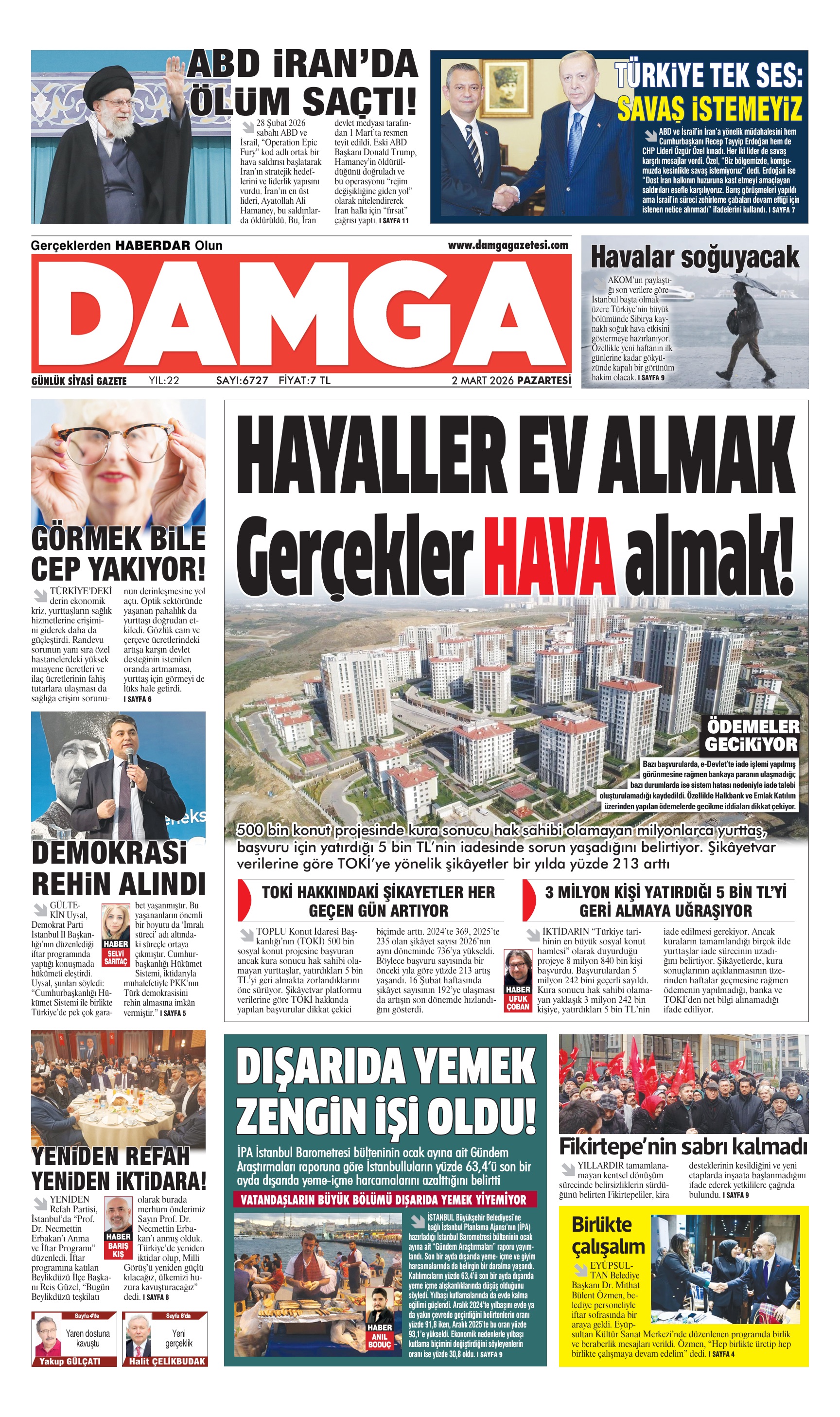 https://www.damgagazetesi.com/DAMGA 2 Mart Pazartesi Sayfaları