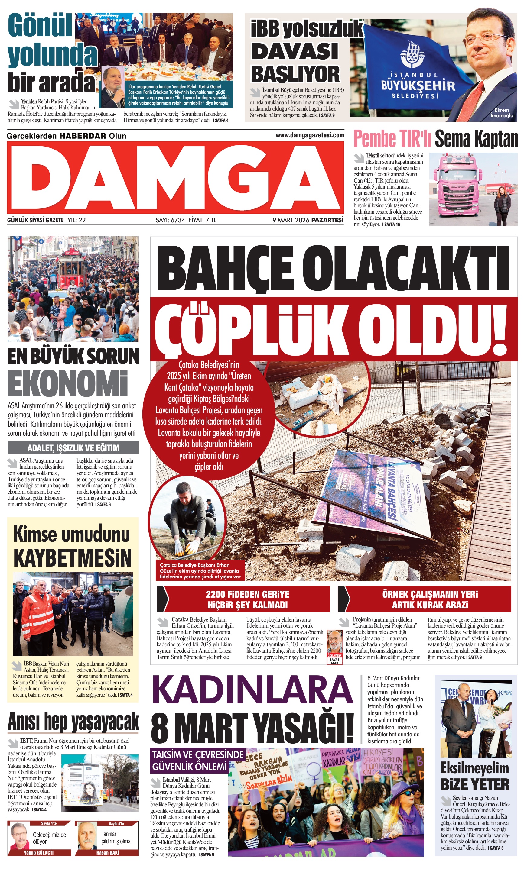 https://www.damgagazetesi.com/DAMGA 9 Mart Pazartesi Sayfaları