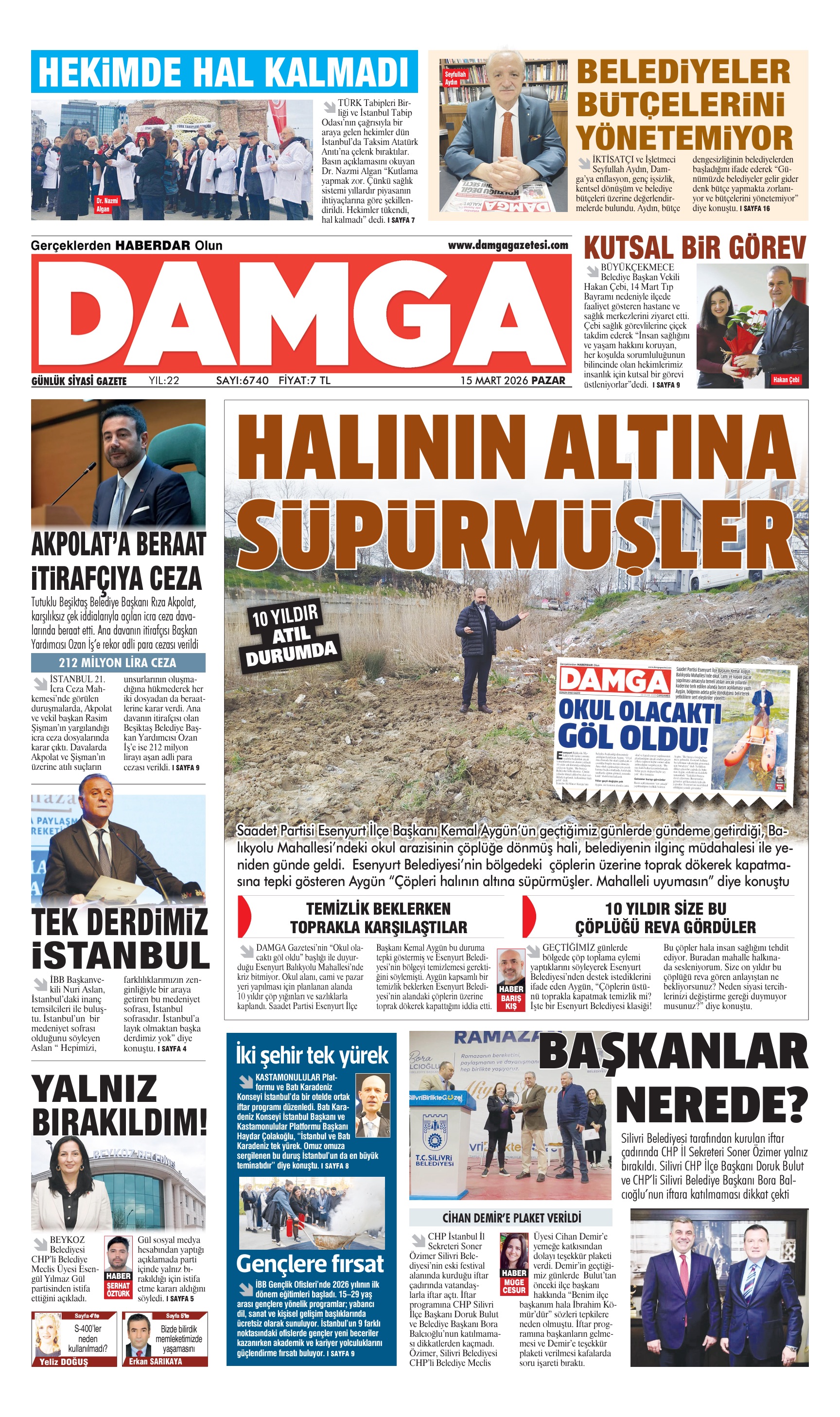https://www.damgagazetesi.com/DAMGA 15 Mart Pazar Sayfaları