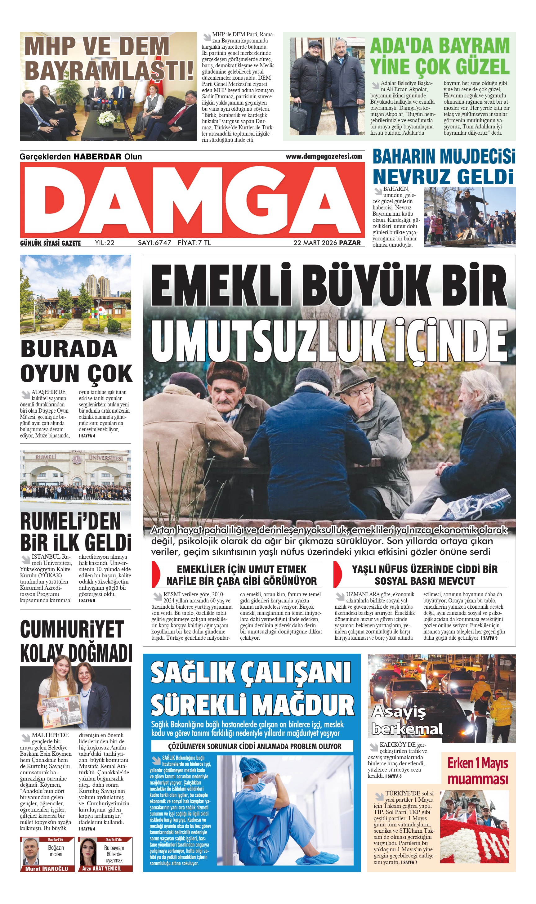 https://www.damgagazetesi.com/DAMGA 22 Mart Pazar Sayfaları