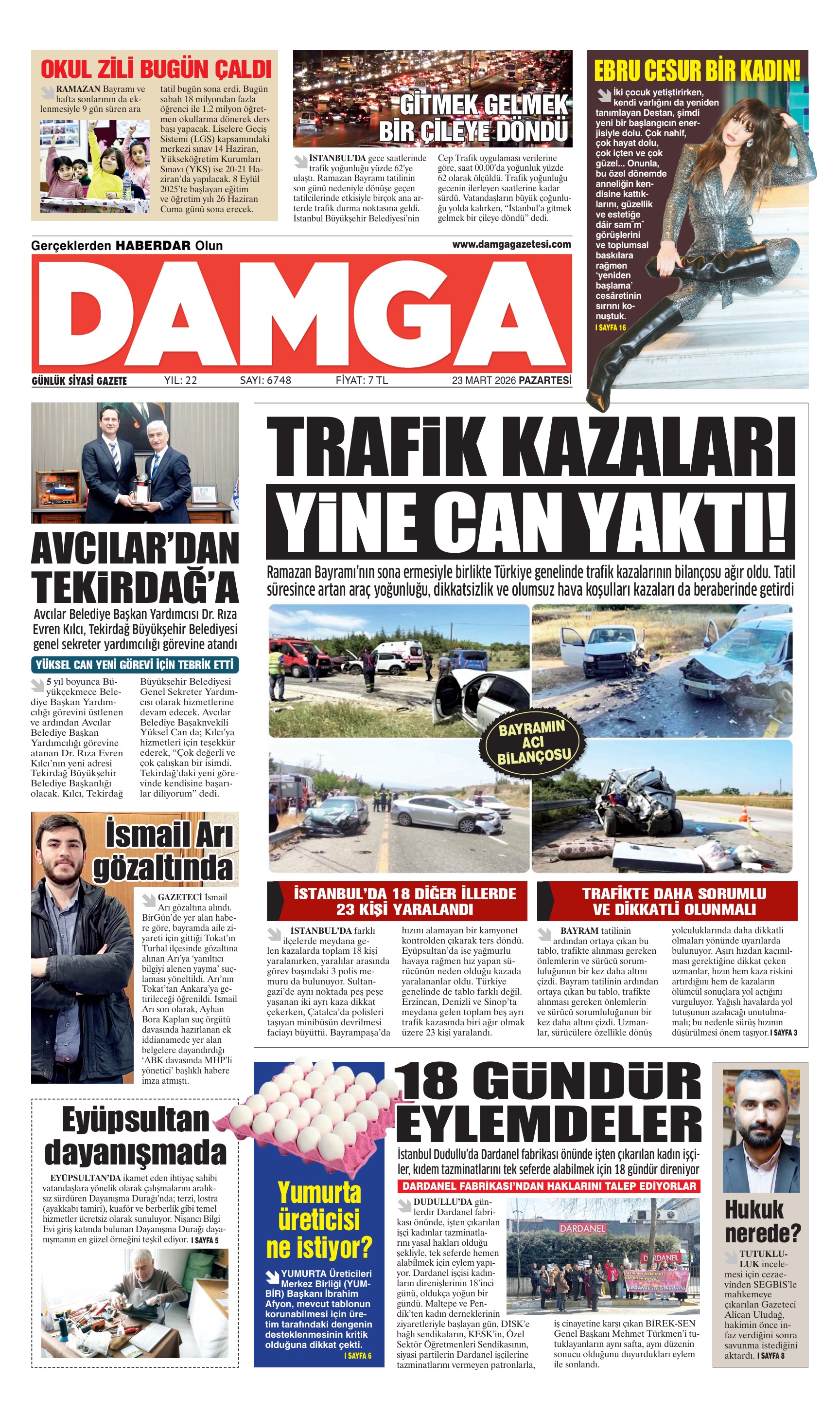 https://www.damgagazetesi.com/DAMGA 23 Mart Pazartesi Sayfaları