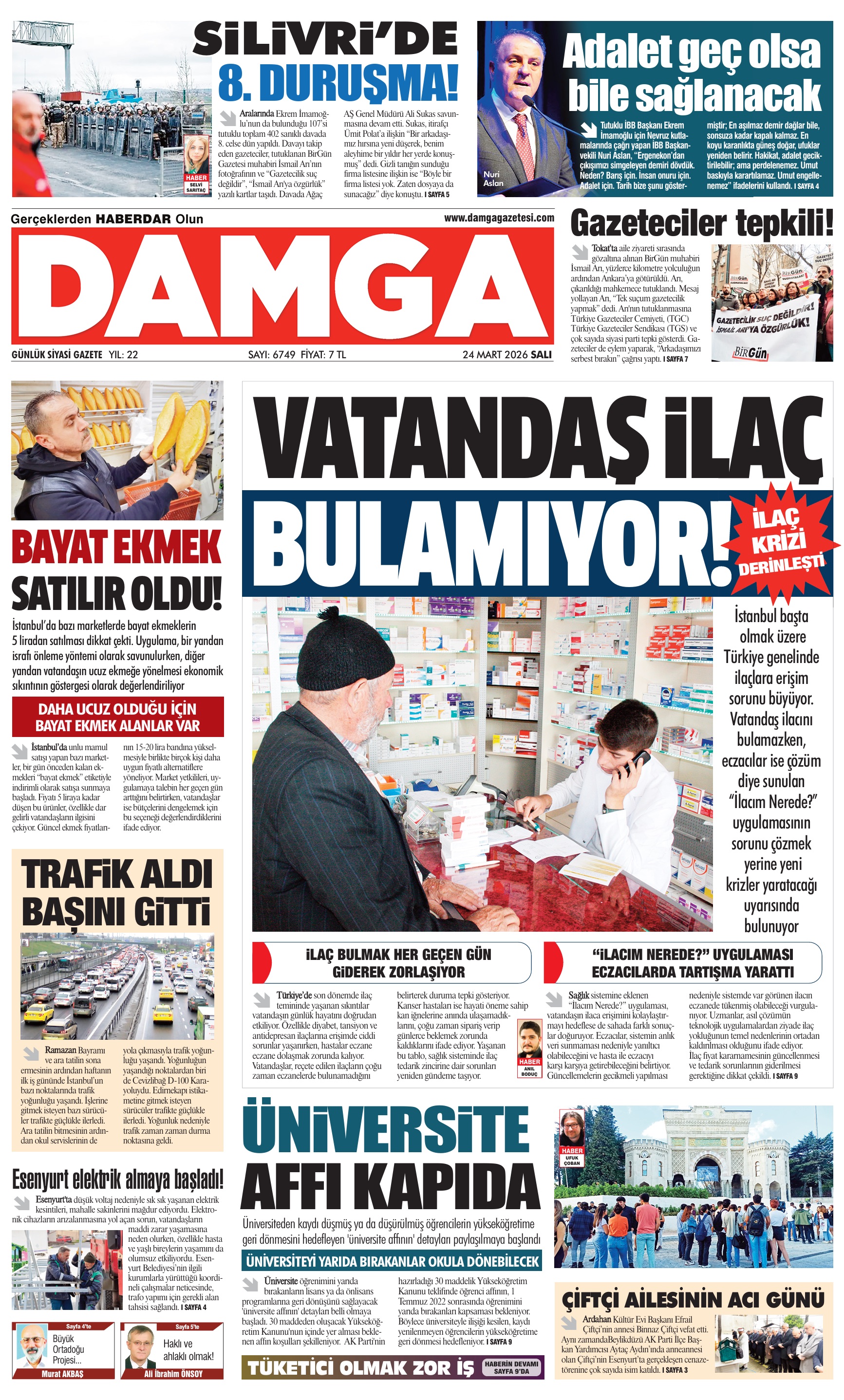 https://www.damgagazetesi.com/DAMGA 24 Mart Salı Sayfaları