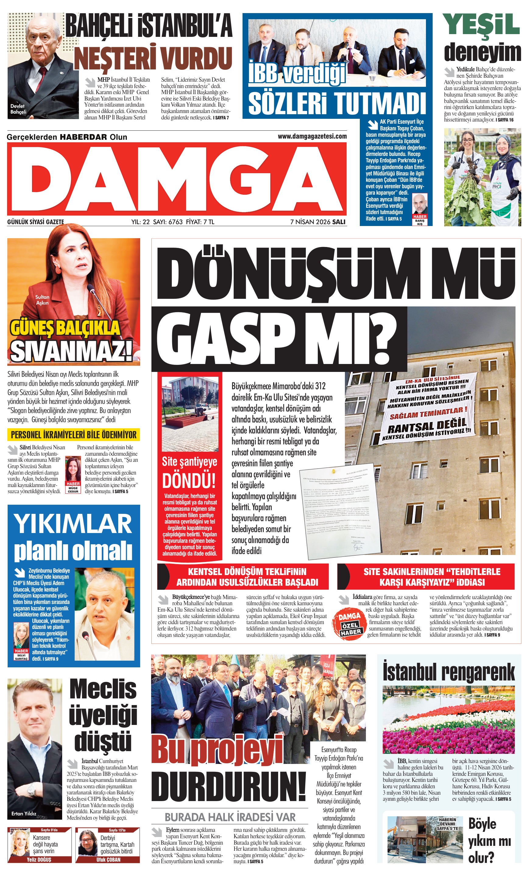 https://www.damgagazetesi.com/DAMGA 7 Nisan Salı Sayfaları
