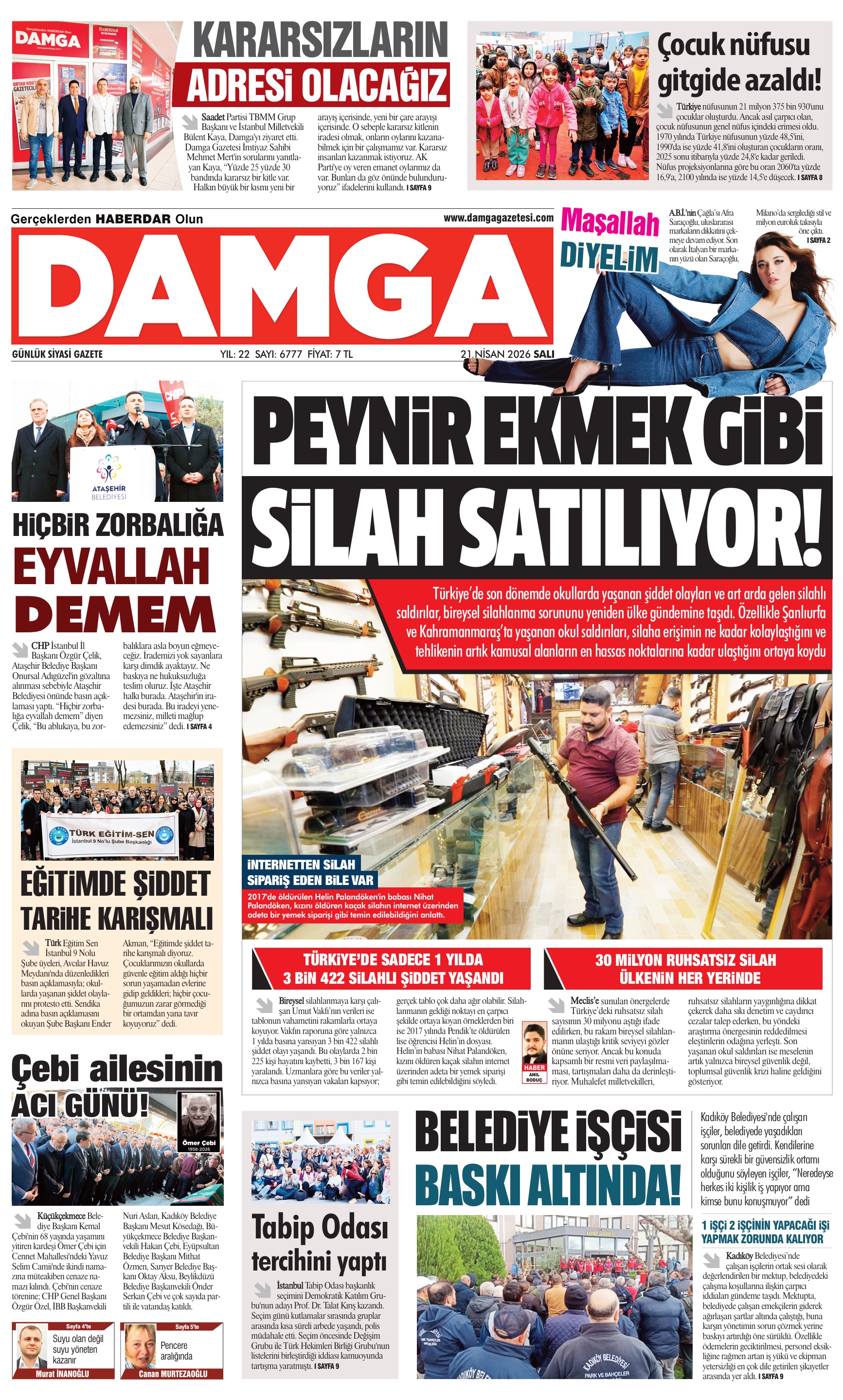 https://www.damgagazetesi.com/DAMGA 21 Nisan Salı Sayfaları