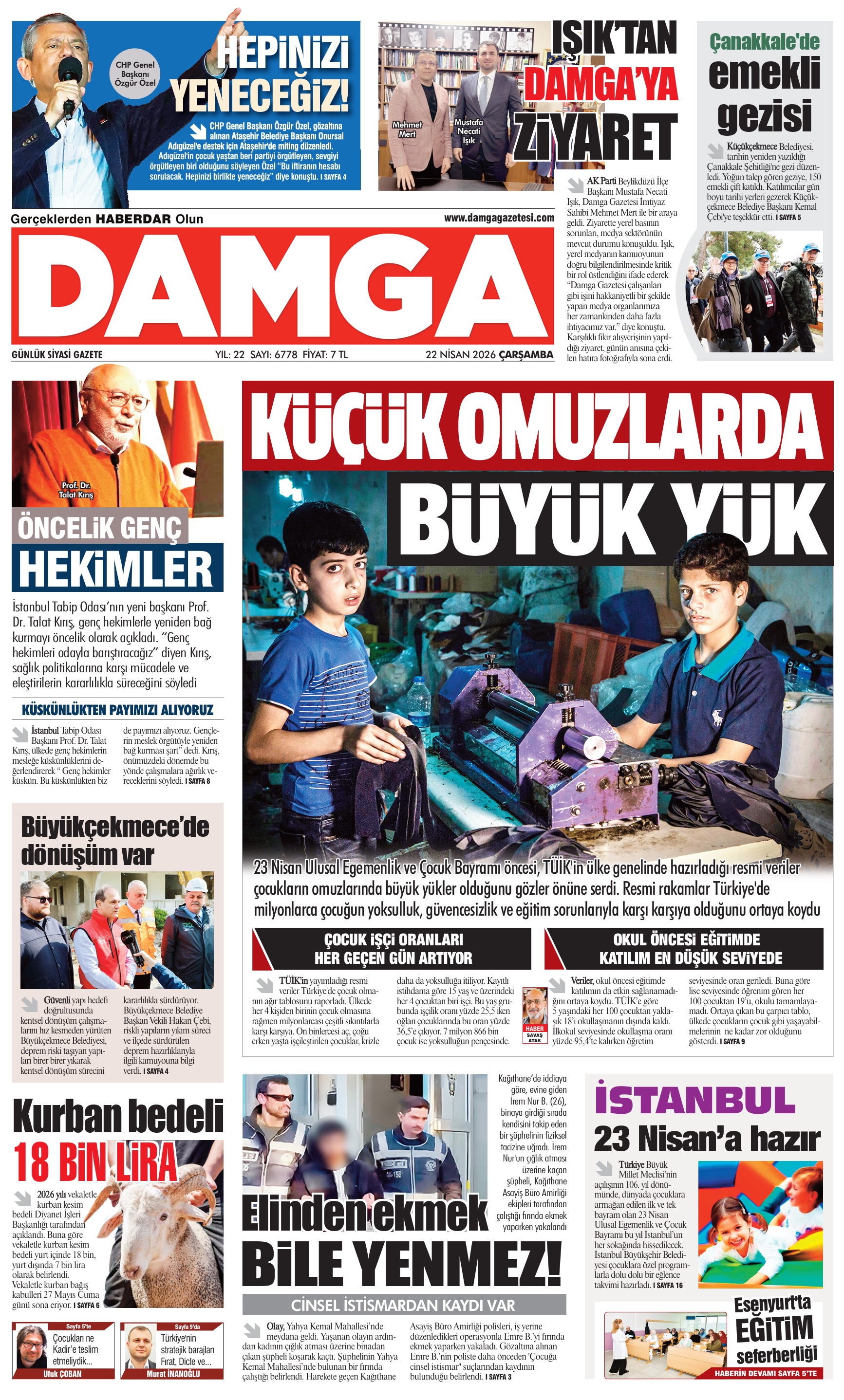 https://www.damgagazetesi.com/DAMGA 22 Nisan Çarşamba Sayfaları