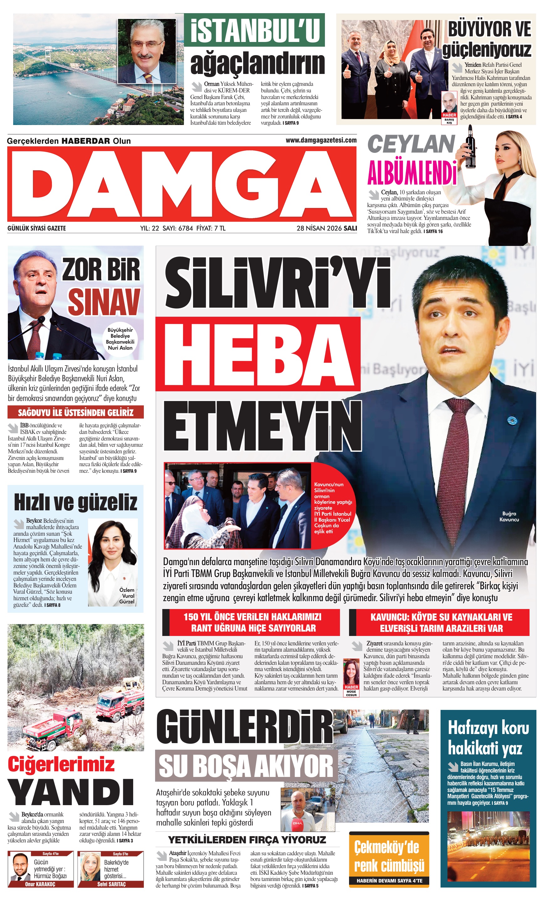 https://www.damgagazetesi.com/DAMGA 28 Nisan Salı Sayfaları