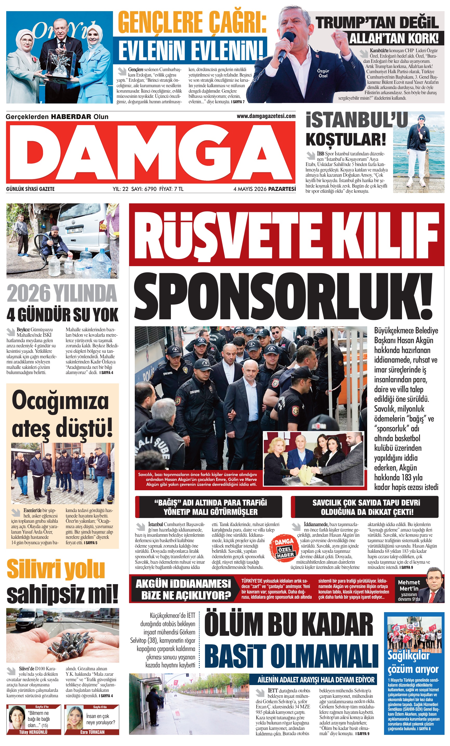 https://www.damgagazetesi.com/DAMGA 4 Mayıs Pazartesi Sayfaları
