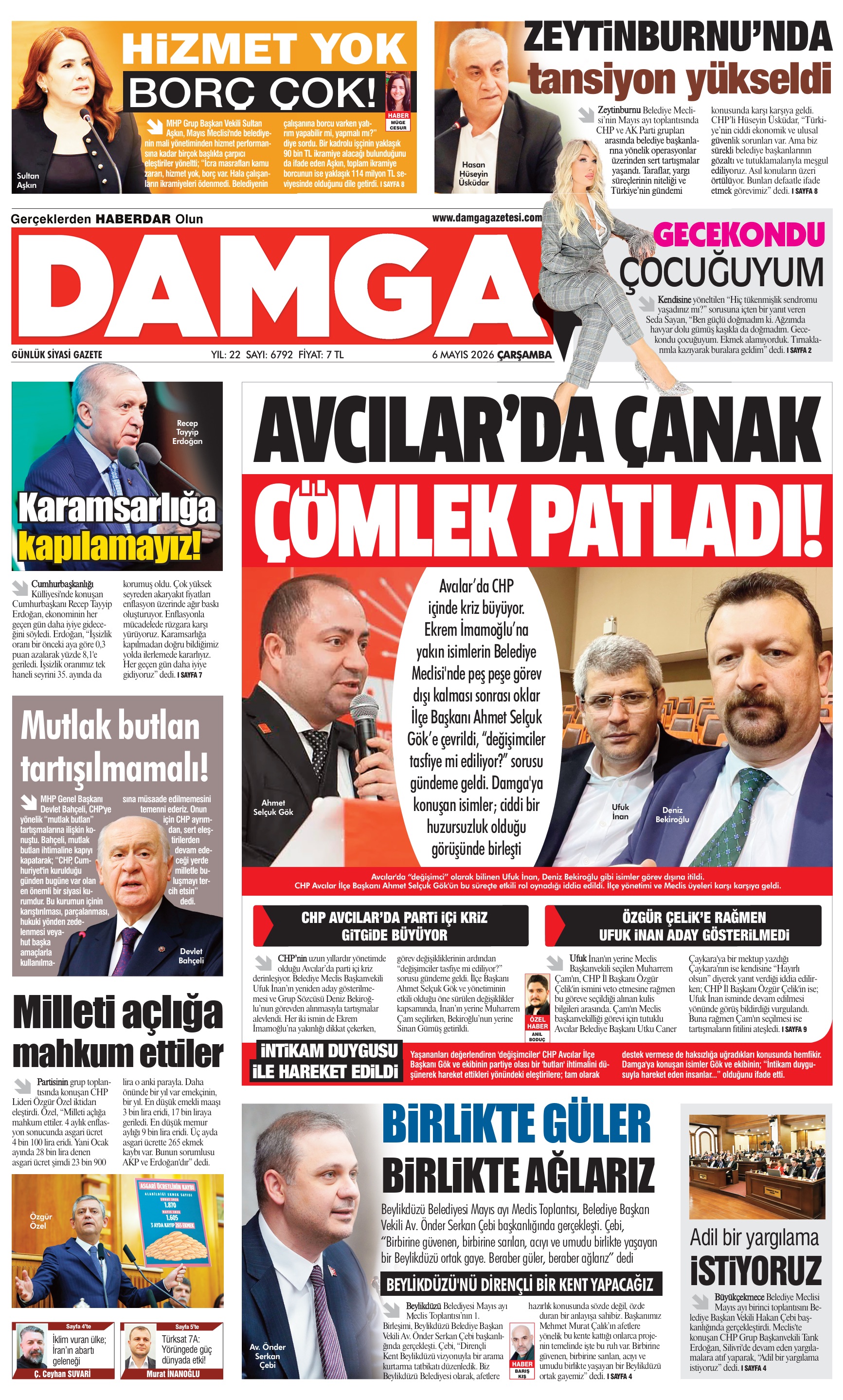 https://www.damgagazetesi.com/DAMGA 6 Mayıs Çarşamba Sayfaları