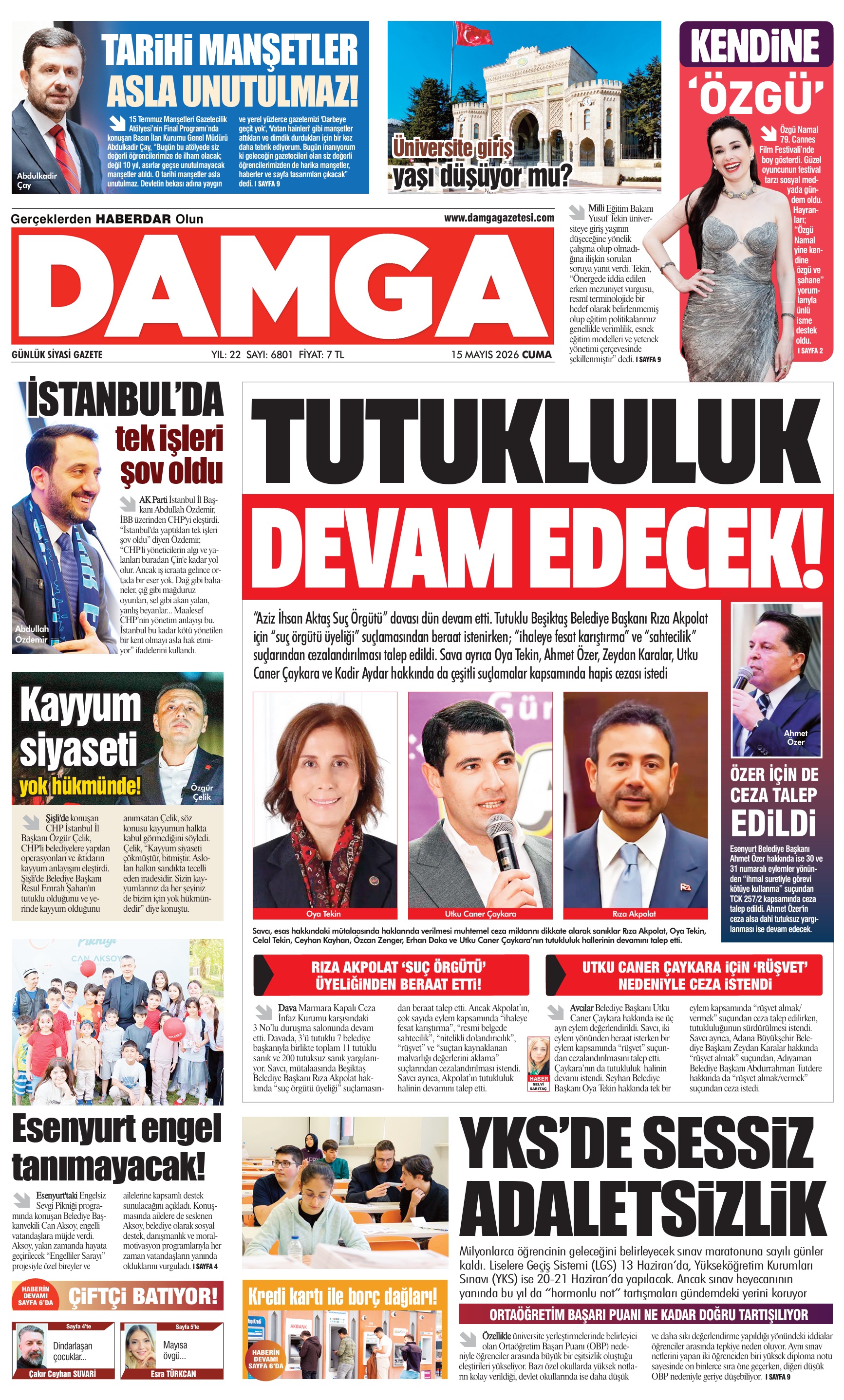 https://www.damgagazetesi.com/DAMGA 15 Mayıs Cuma Sayfaları