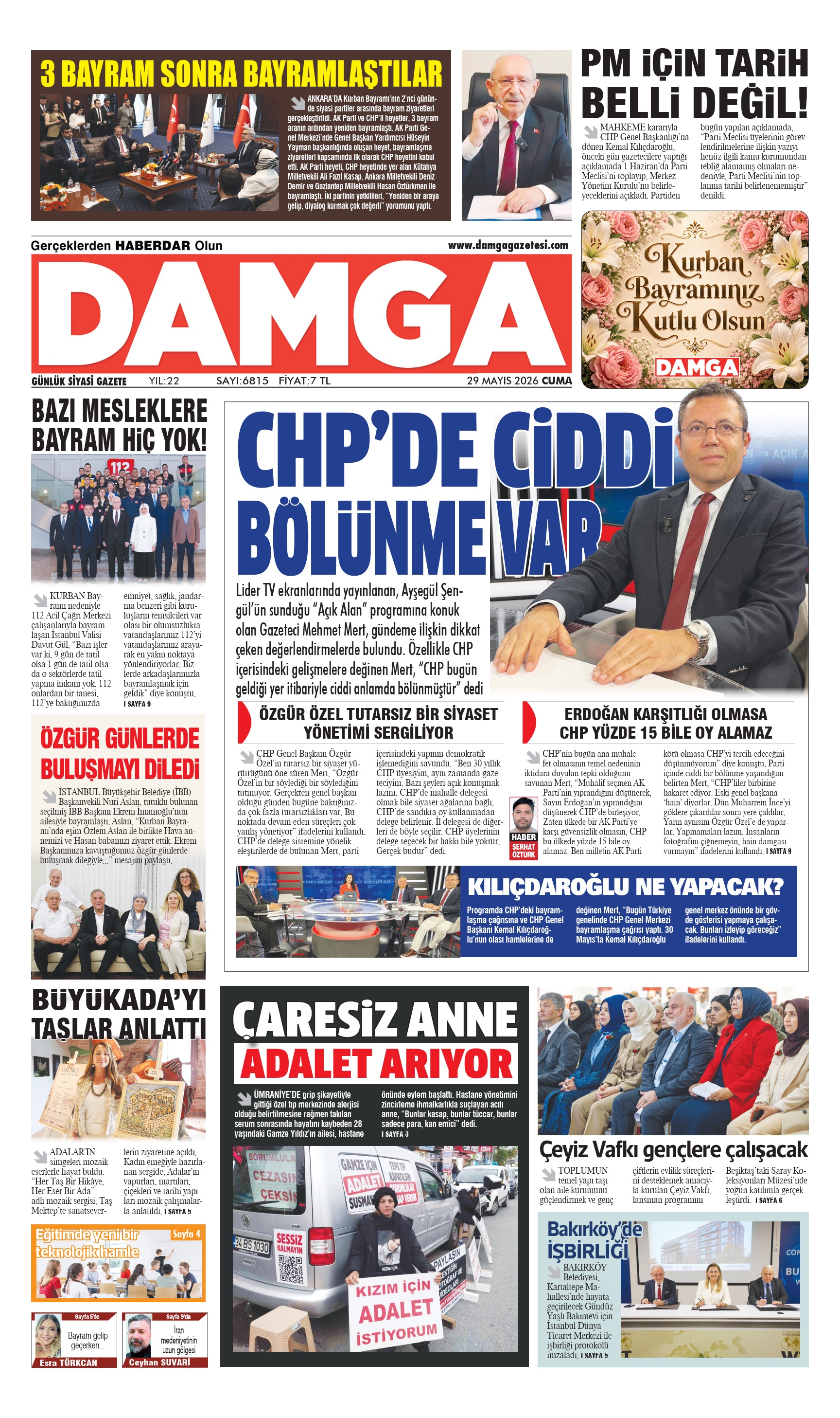 https://www.damgagazetesi.com/DAMGA 29 Mayıs Cuma Sayfaları