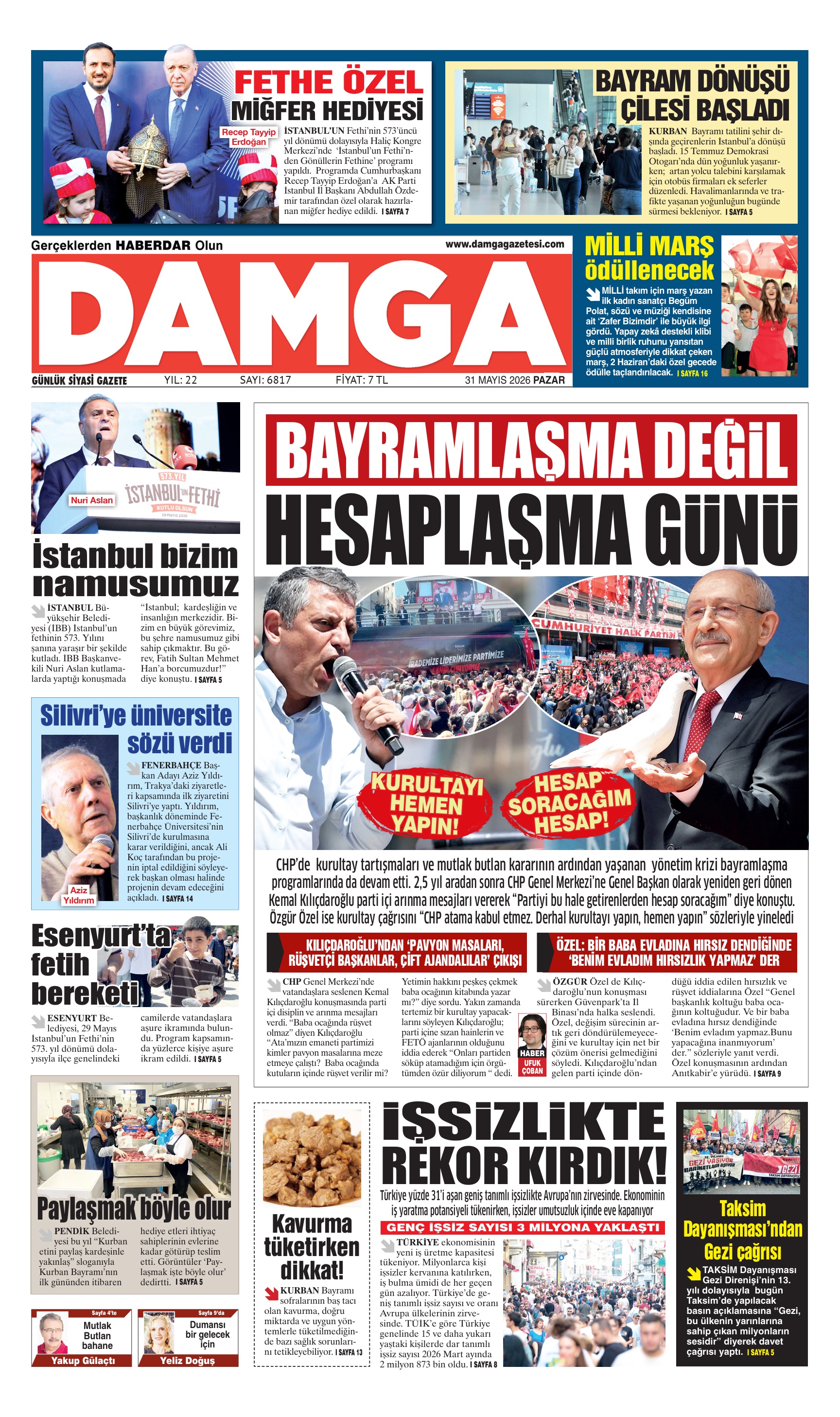 https://www.damgagazetesi.com/DAMGA 31 Mayıs Pazar Sayfaları