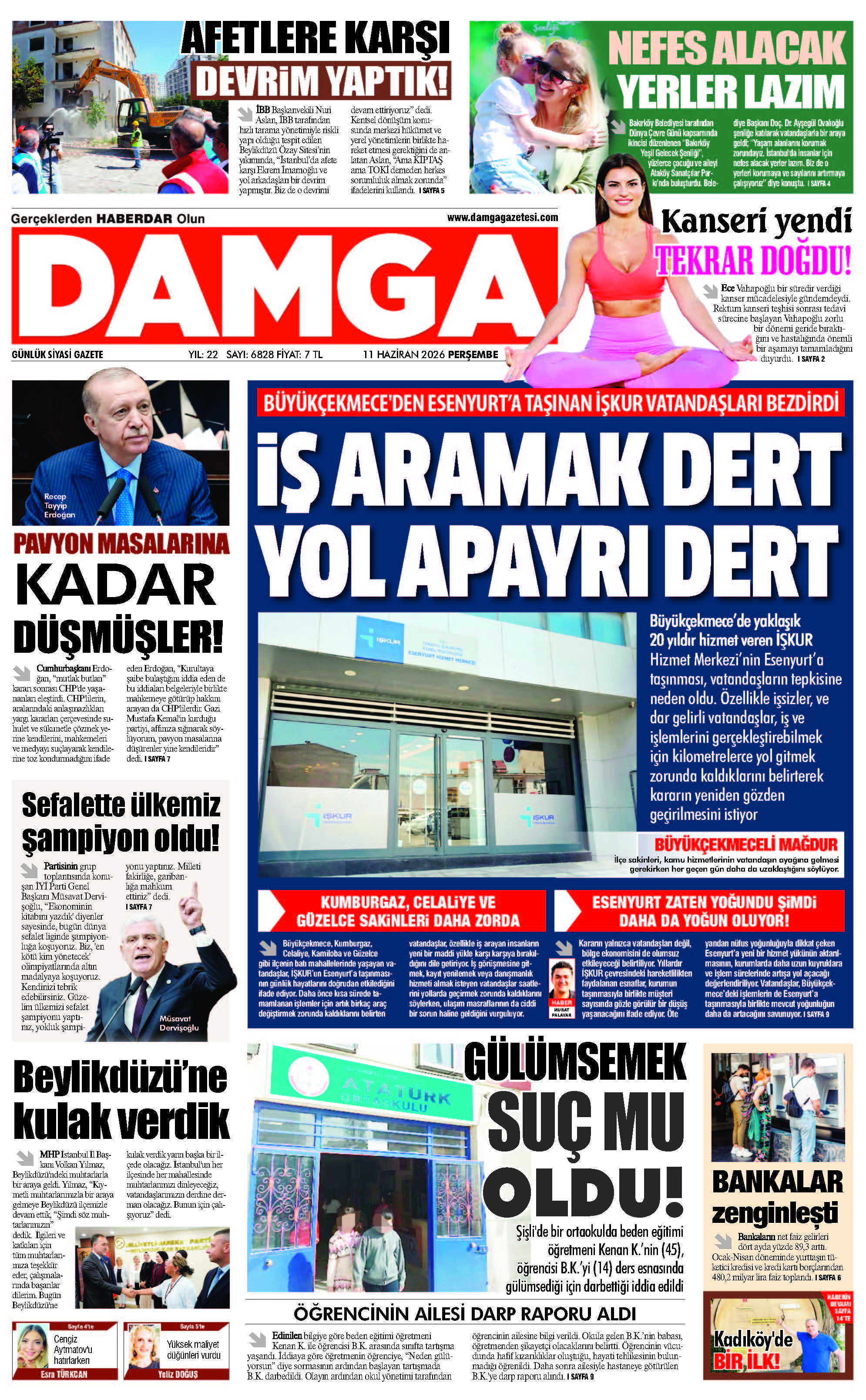 https://www.damgagazetesi.com/DAMGA 11 Haziran Perşembe Sayfaları