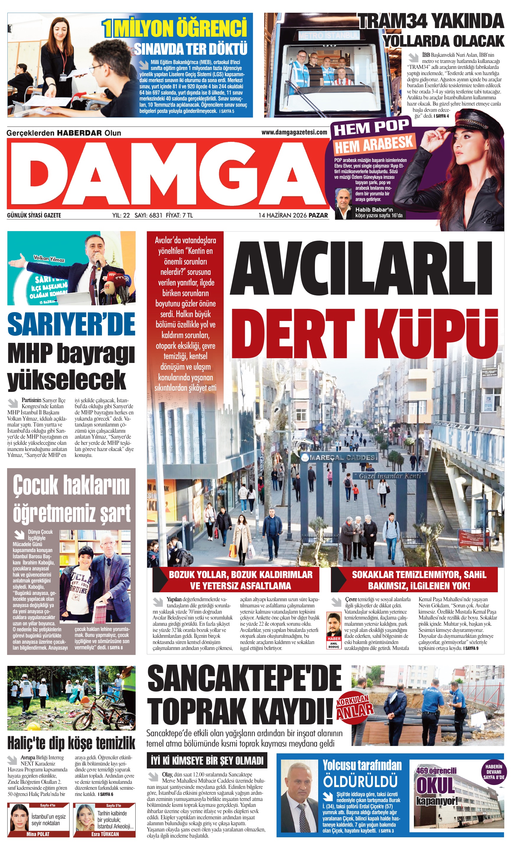 https://www.damgagazetesi.com/DAMGA 14 Haziran Pazar Sayfaları