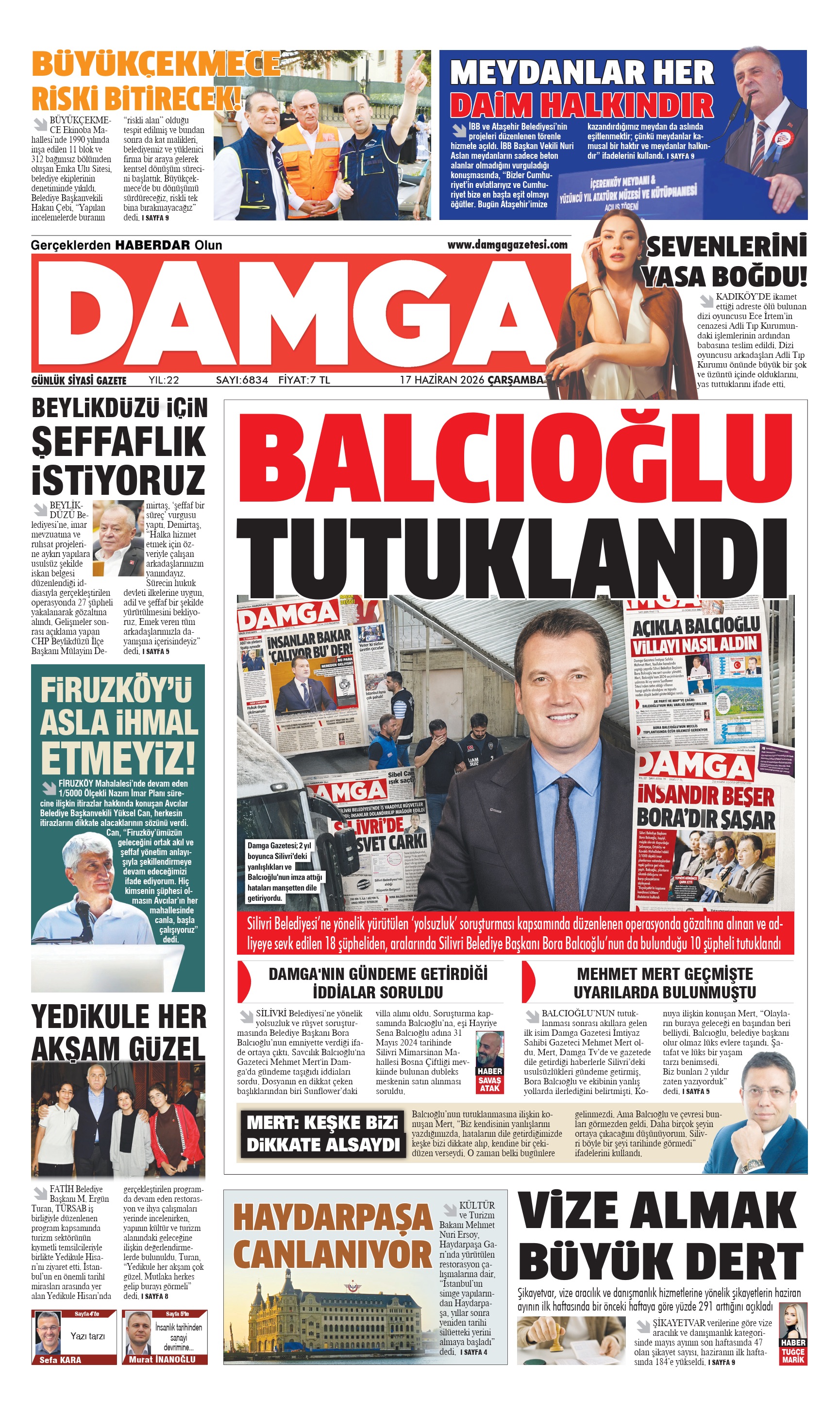 https://www.damgagazetesi.com/DAMGA 17 Haziran Çarşamba Sayfaları