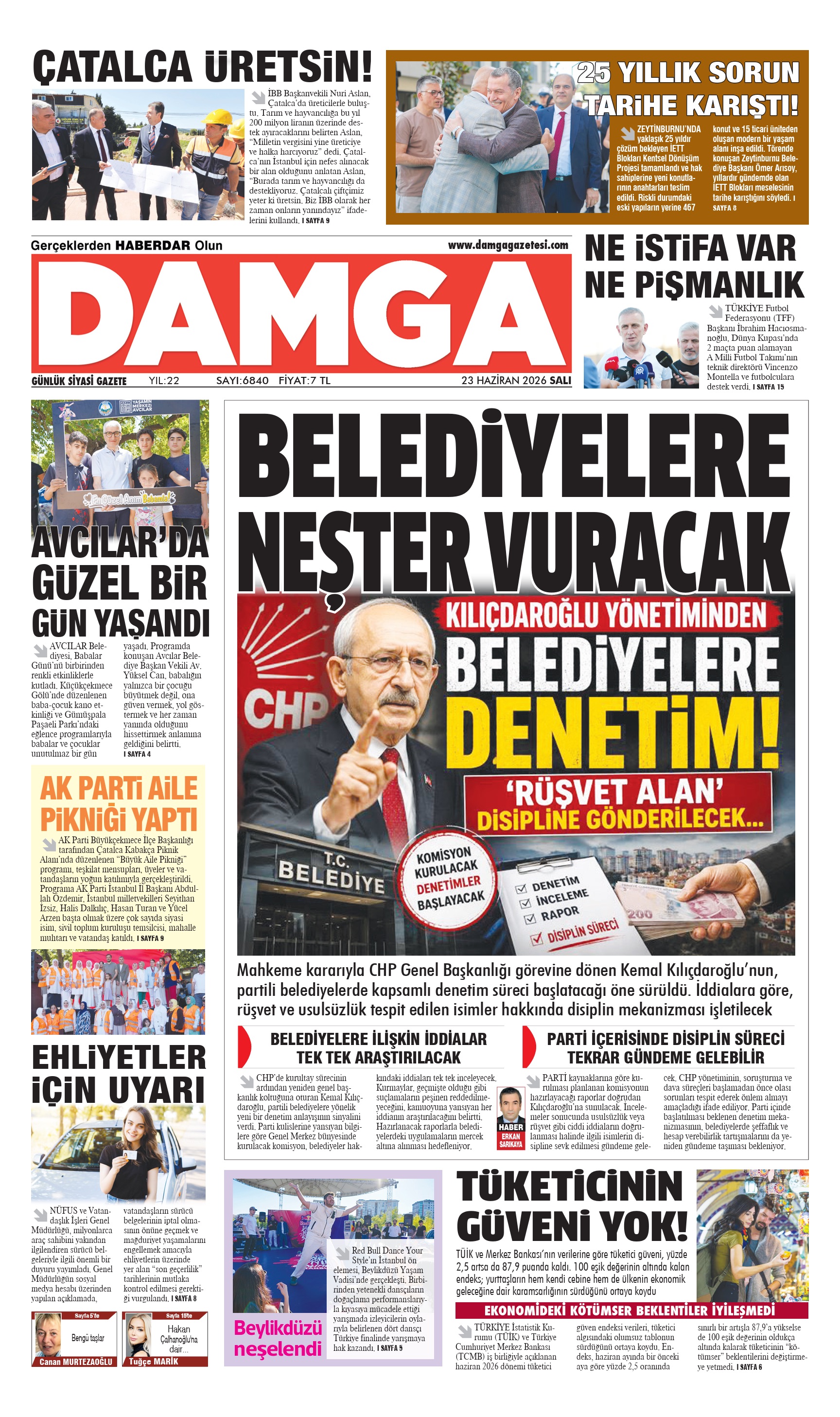 https://www.damgagazetesi.com/DAMGA 23 Haziran Salı Sayfaları