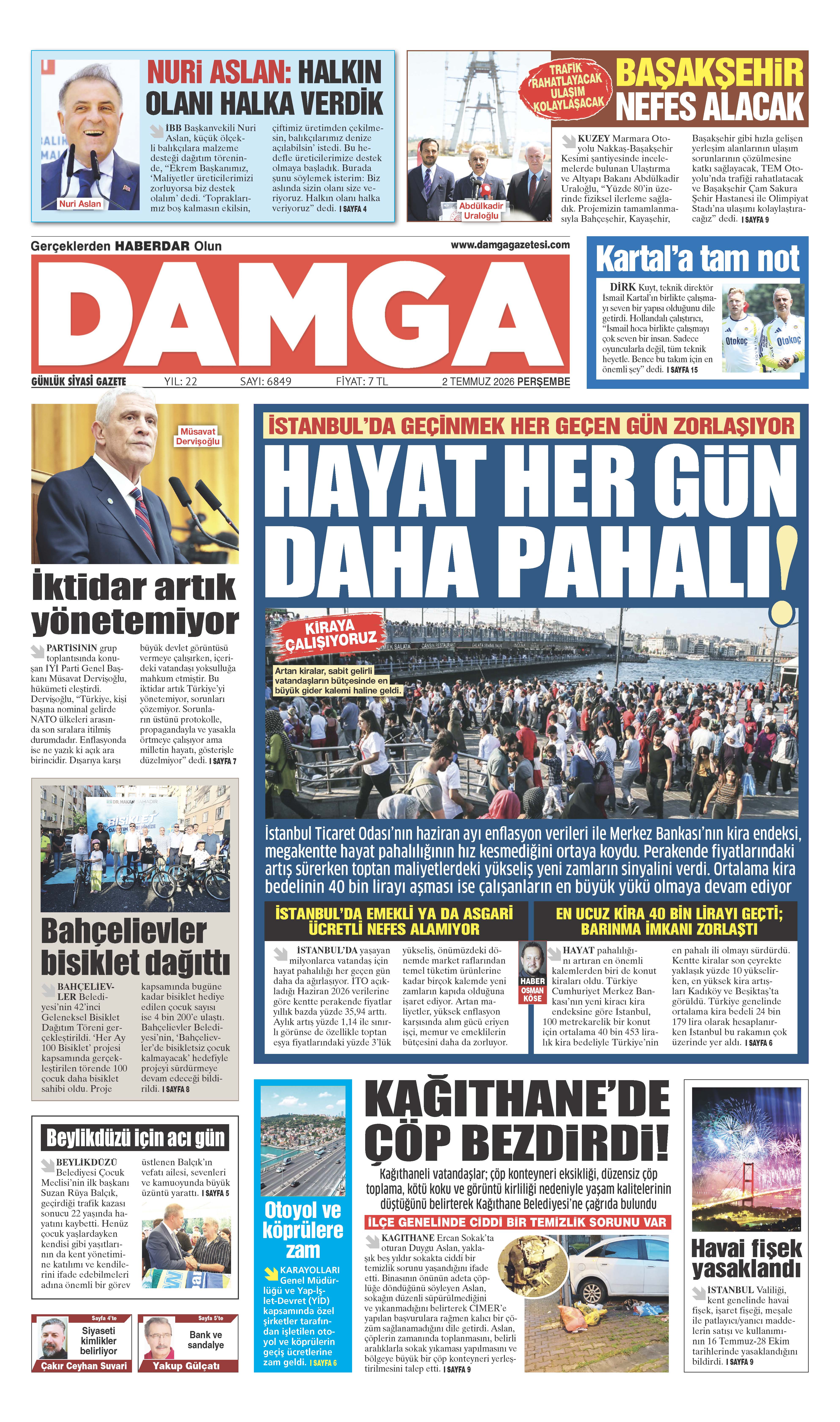 https://www.damgagazetesi.com/DAMGA 2 Temmuz Perşembe Sayfaları