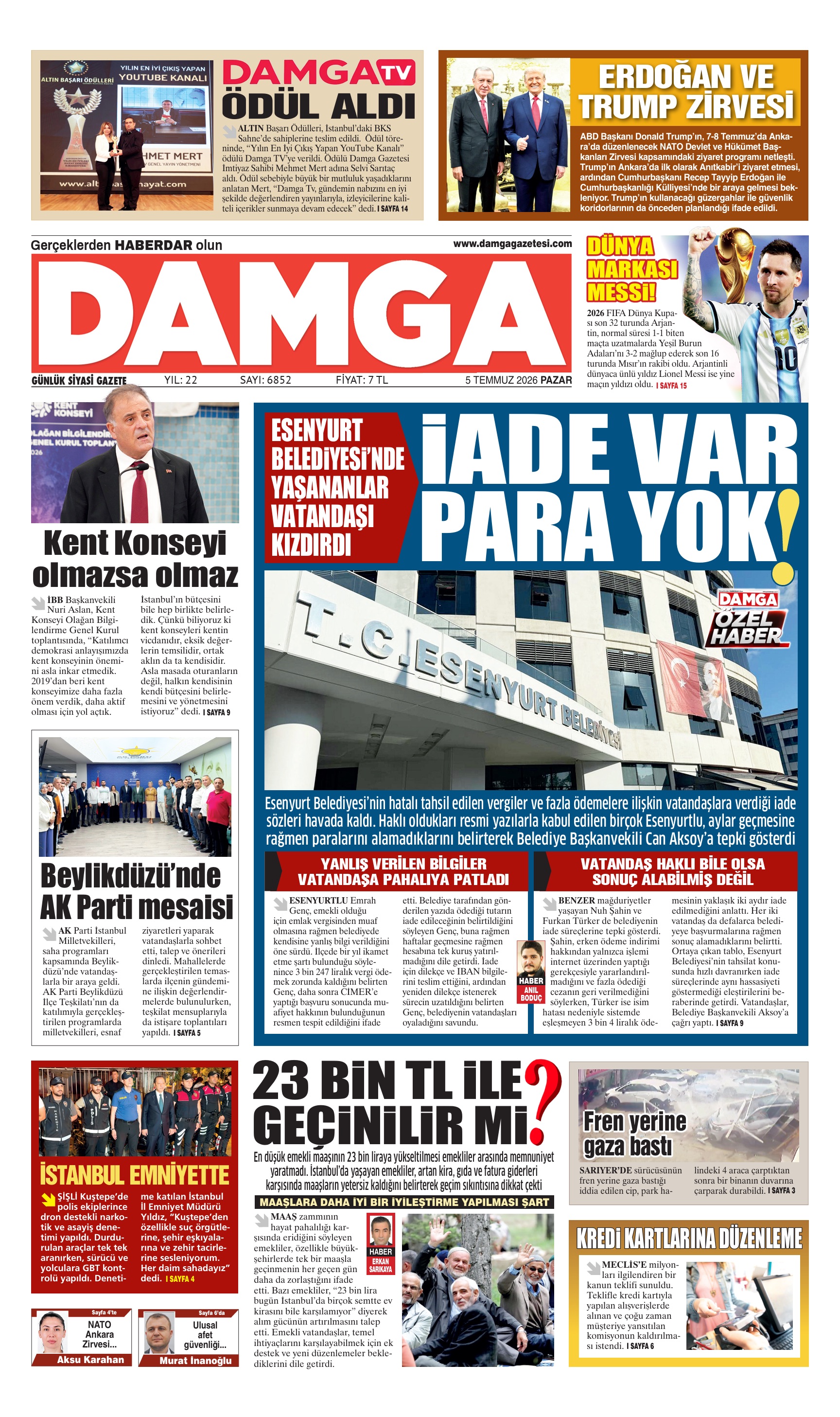 https://www.damgagazetesi.com/DAMGA 5 Temmuz Pazar Sayfaları