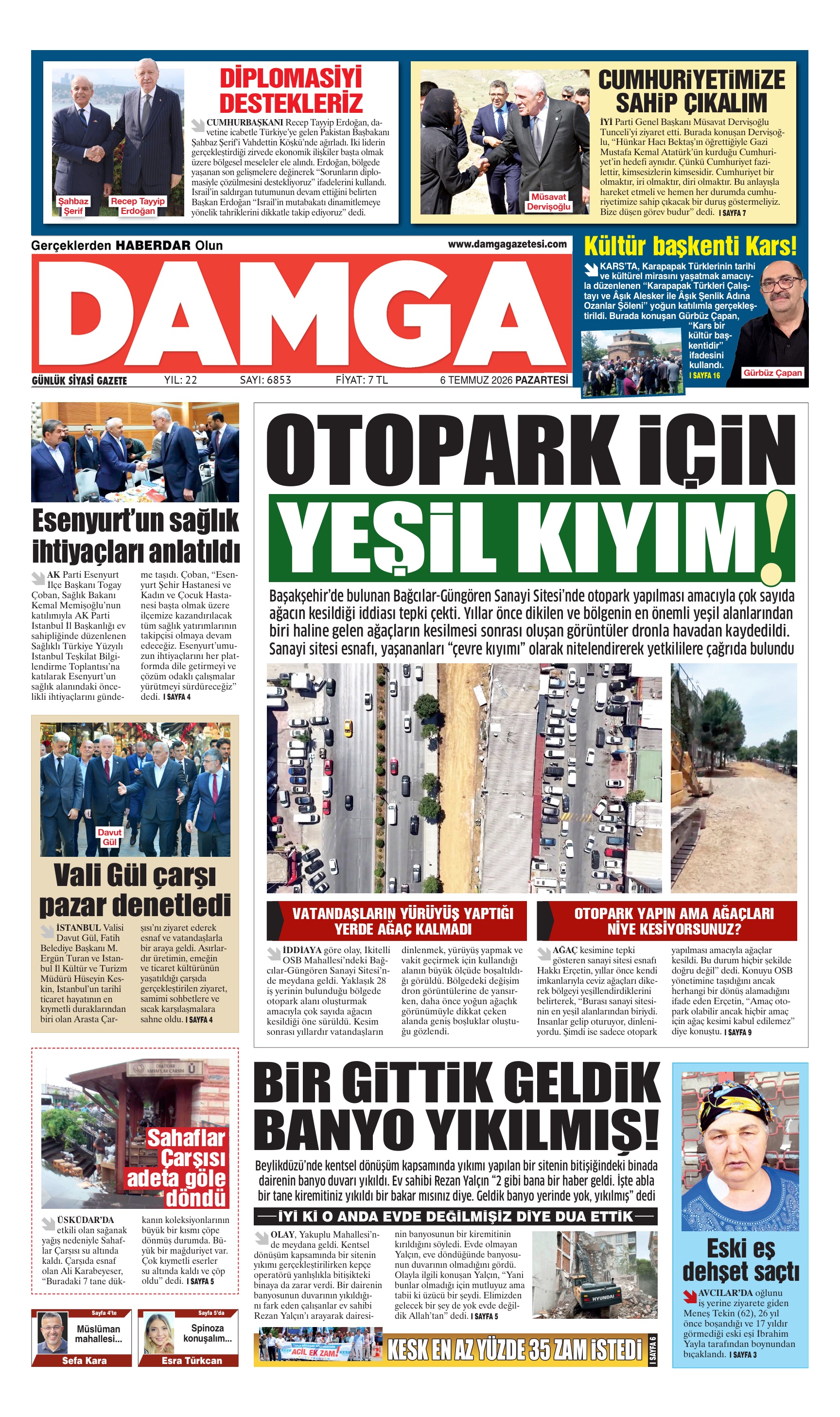 https://www.damgagazetesi.com/DAMGA 6 Temmuz Pazartesi Sayfaları