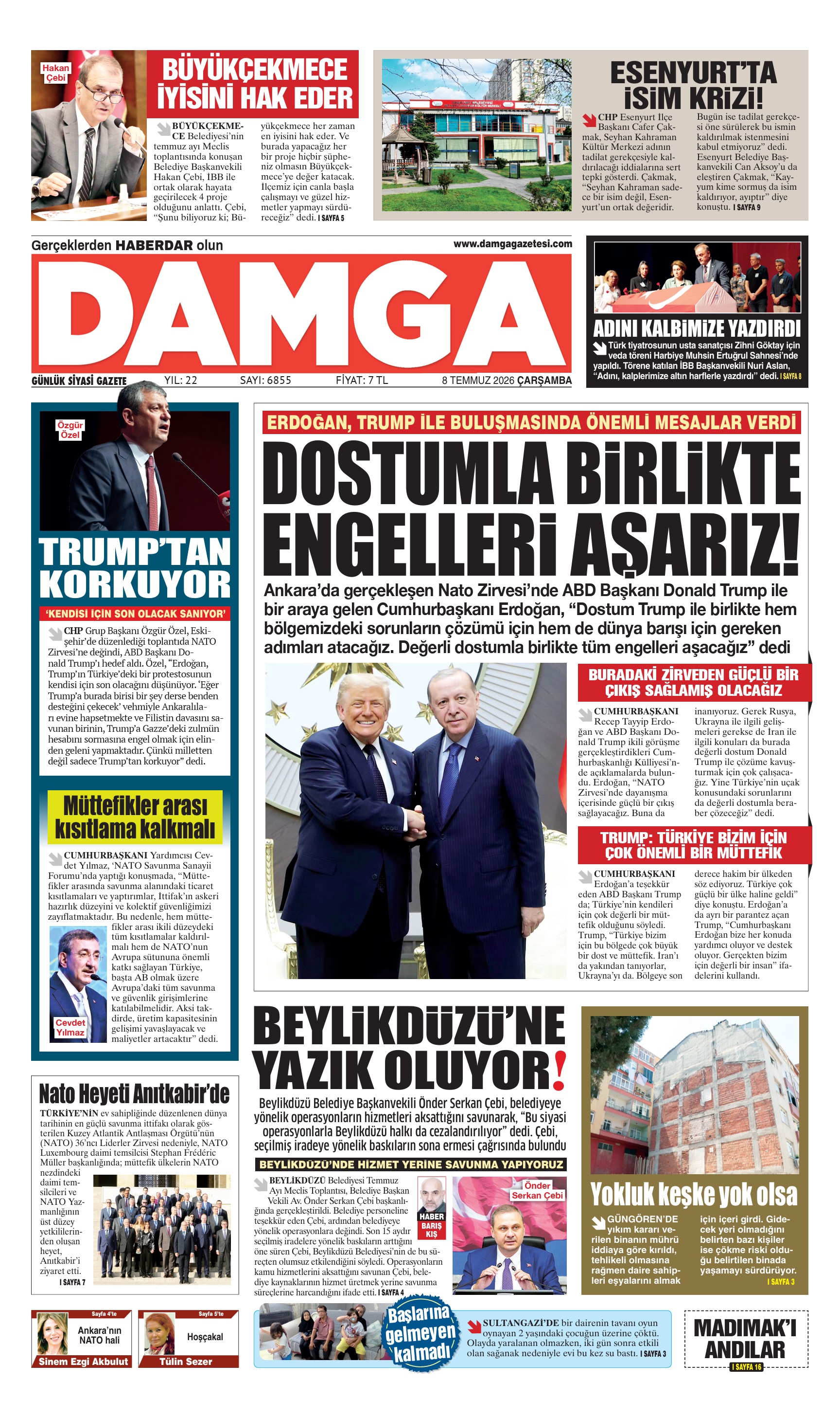https://www.damgagazetesi.com/DAMGA 8 Temmuz Çarşamba Sayfaları