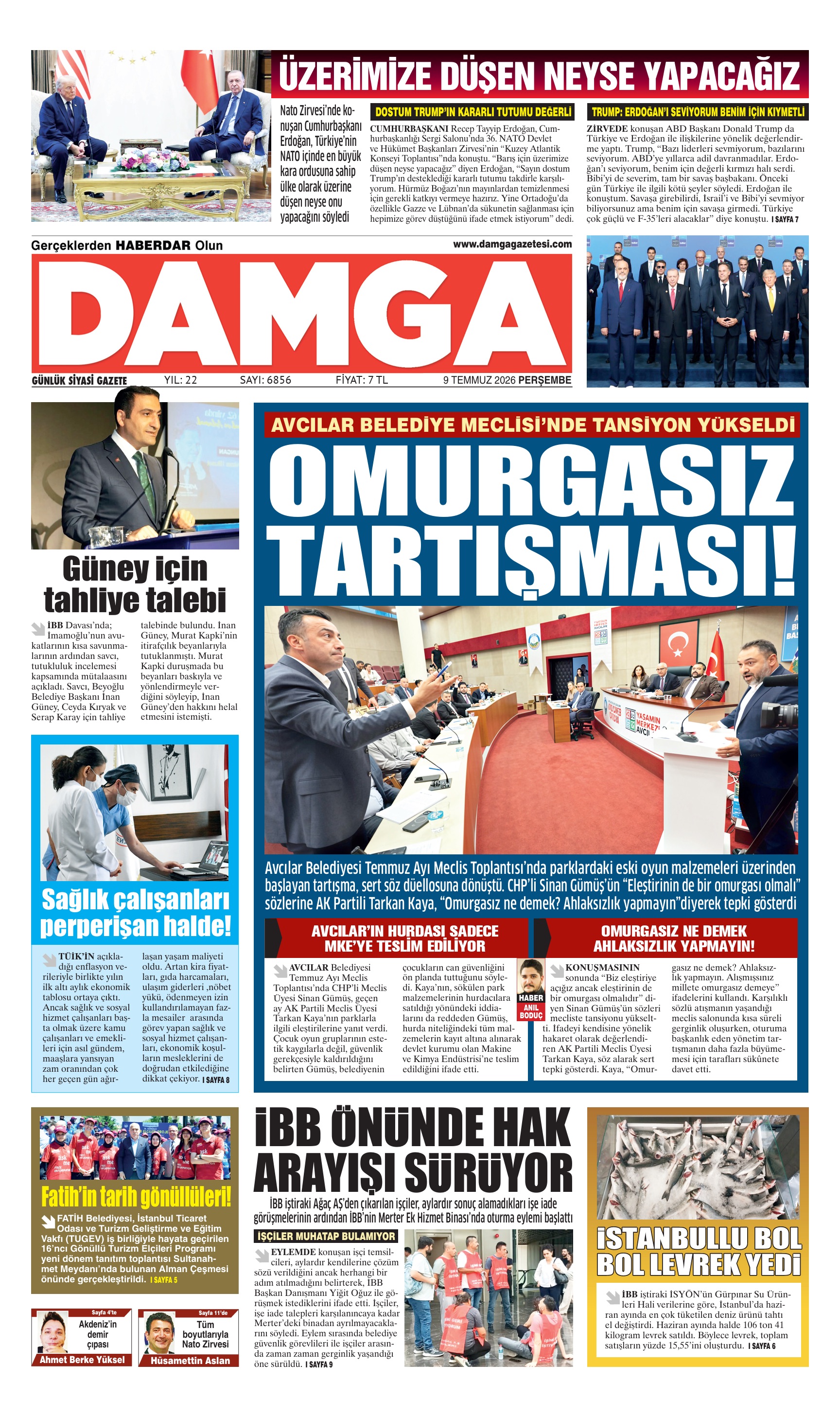 https://www.damgagazetesi.com/DAMGA 9 Temmuz Perşembe Sayfaları