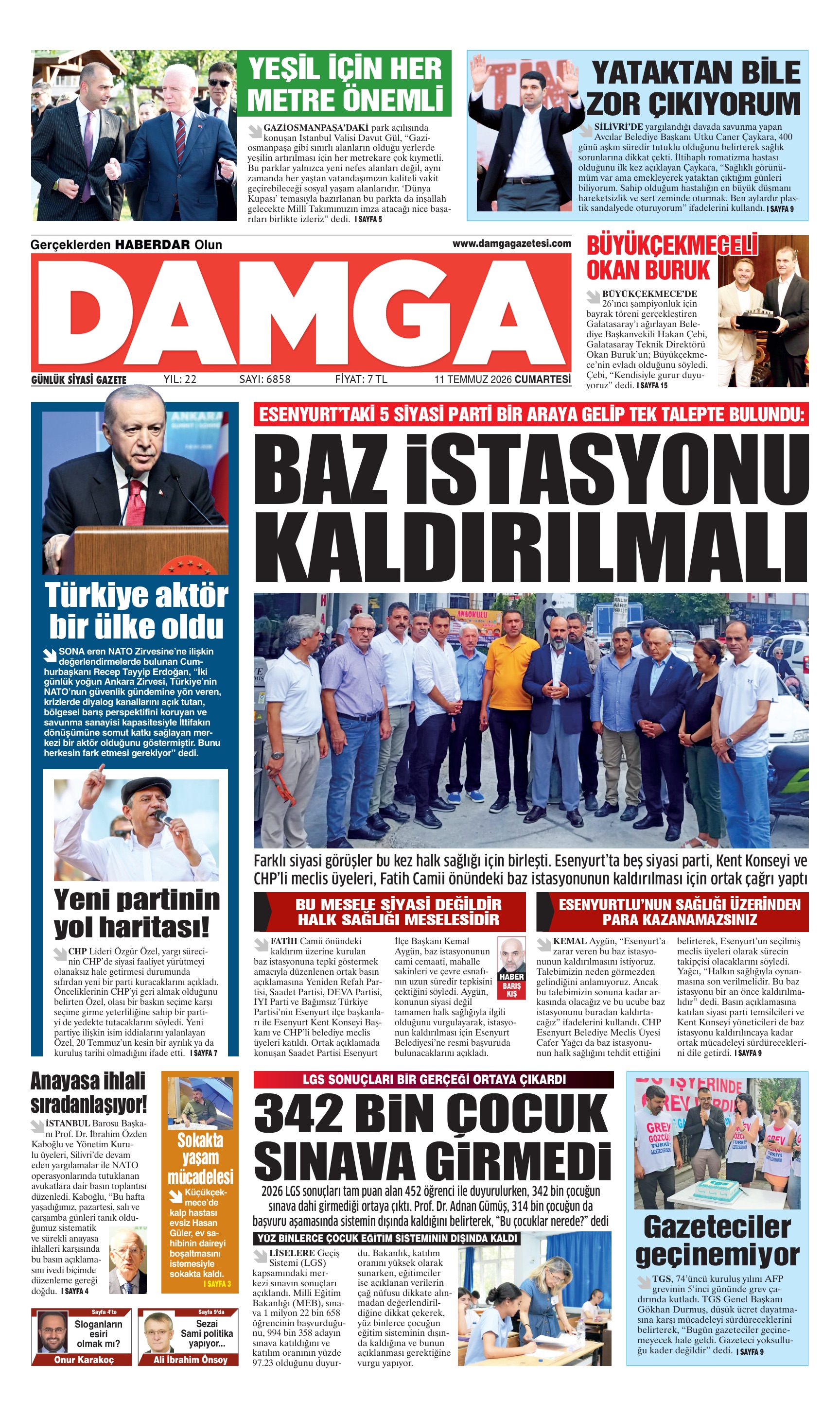 https://www.damgagazetesi.com/DAMGA 11 Temmuz Cumartesi Sayfaları