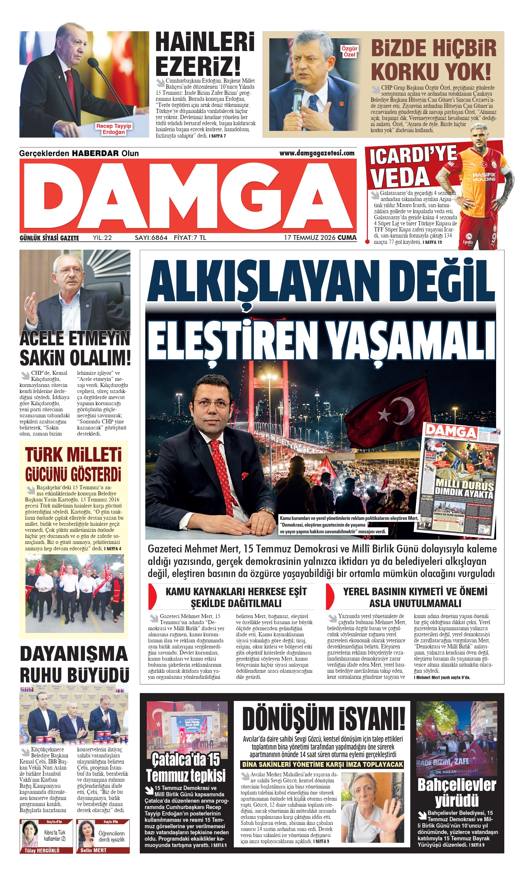 https://www.damgagazetesi.com/DAMGA 17 Temmuz Cuma Sayfaları