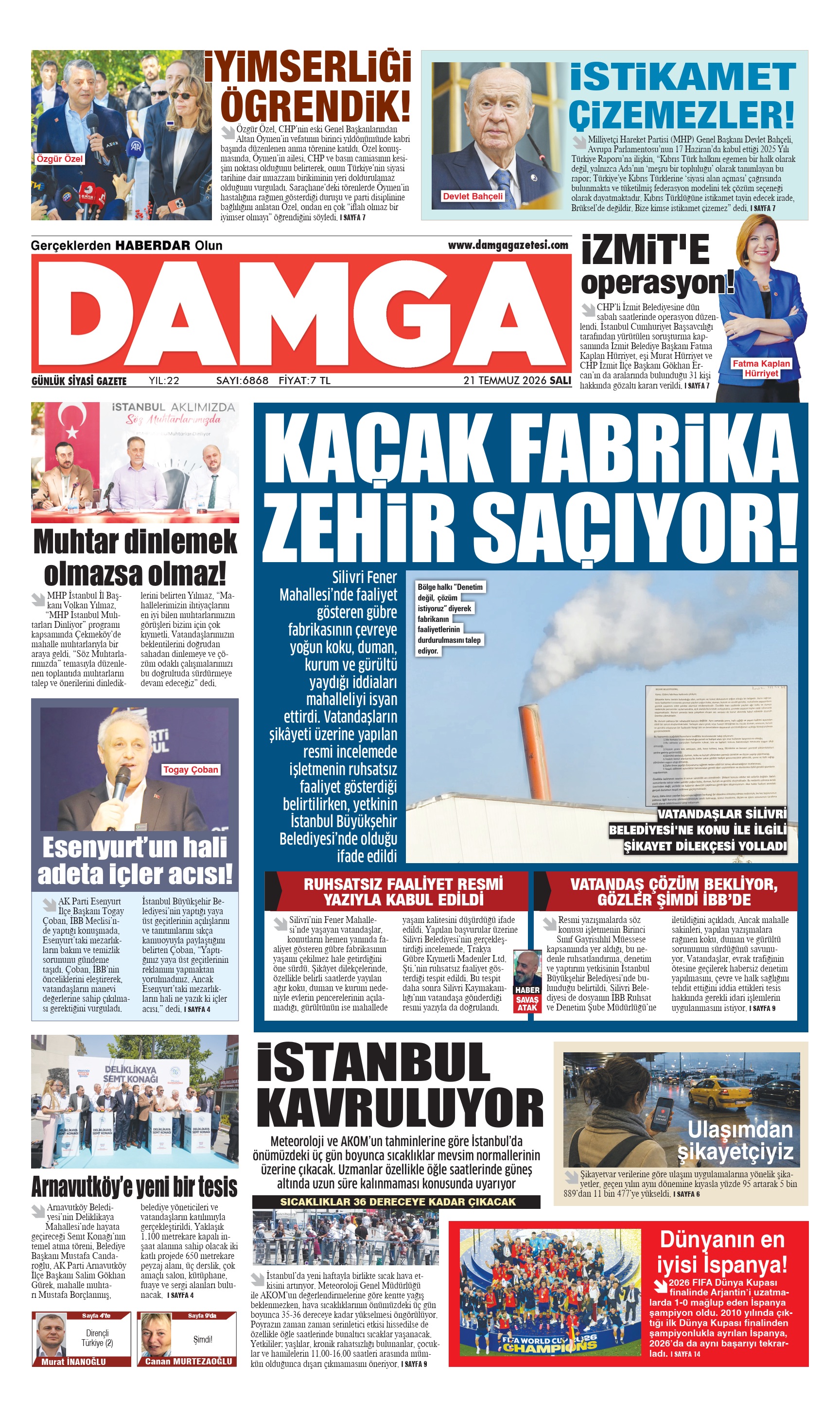 https://www.damgagazetesi.com/DAMGA 21 Temmuz Salı Sayfaları