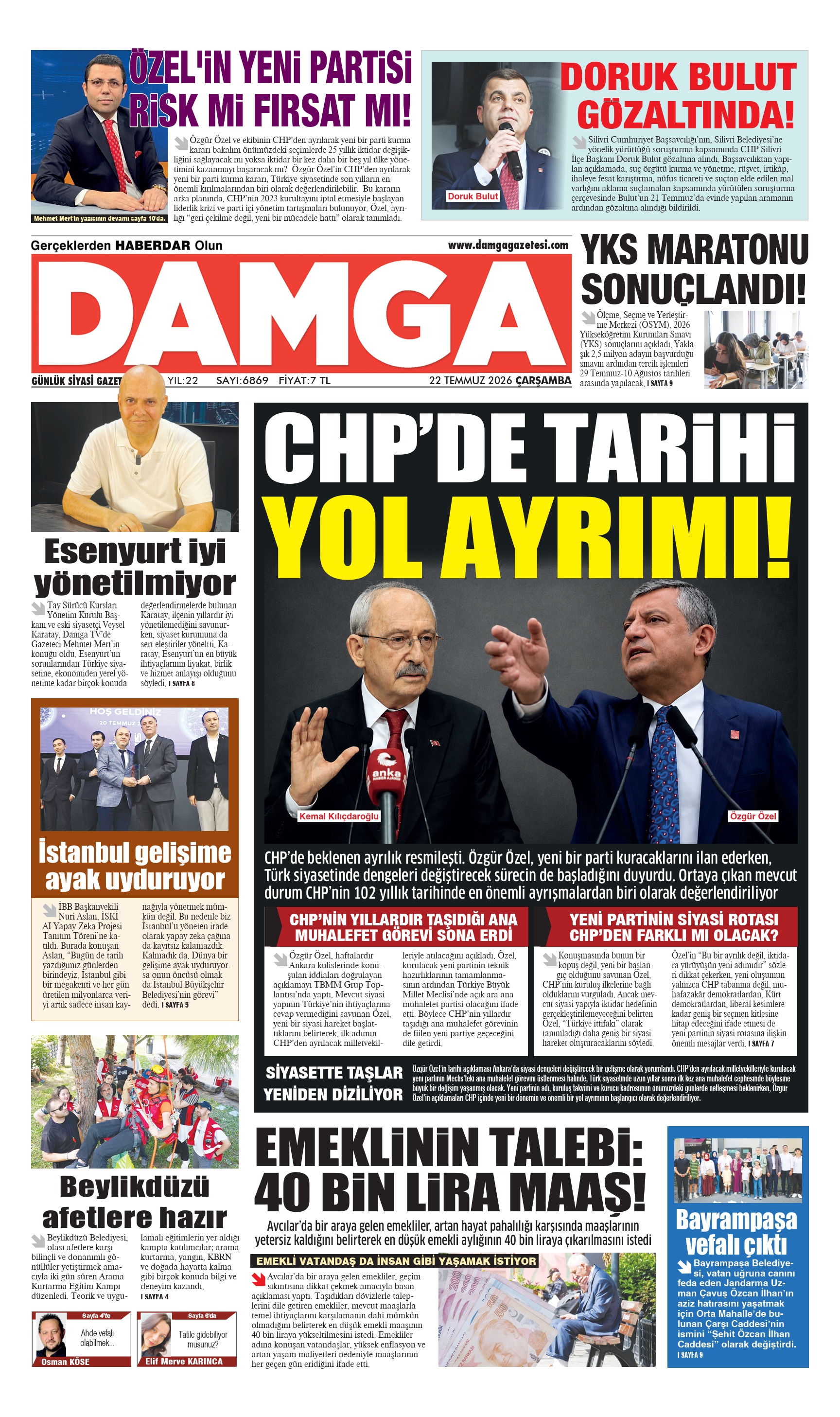 https://www.damgagazetesi.com/DAMGA 22 Temmuz Çarşamba Sayfaları