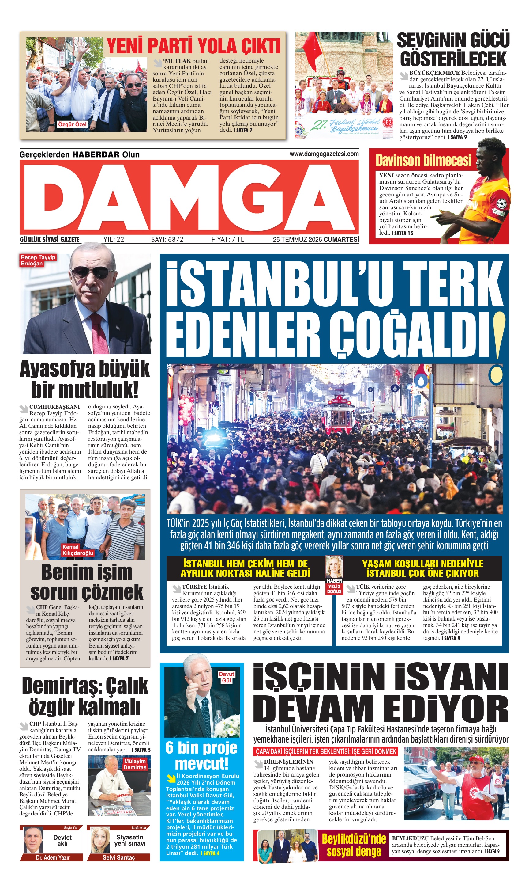 https://www.damgagazetesi.com/DAMGA 25 Temmuz Cumartesi Sayfaları