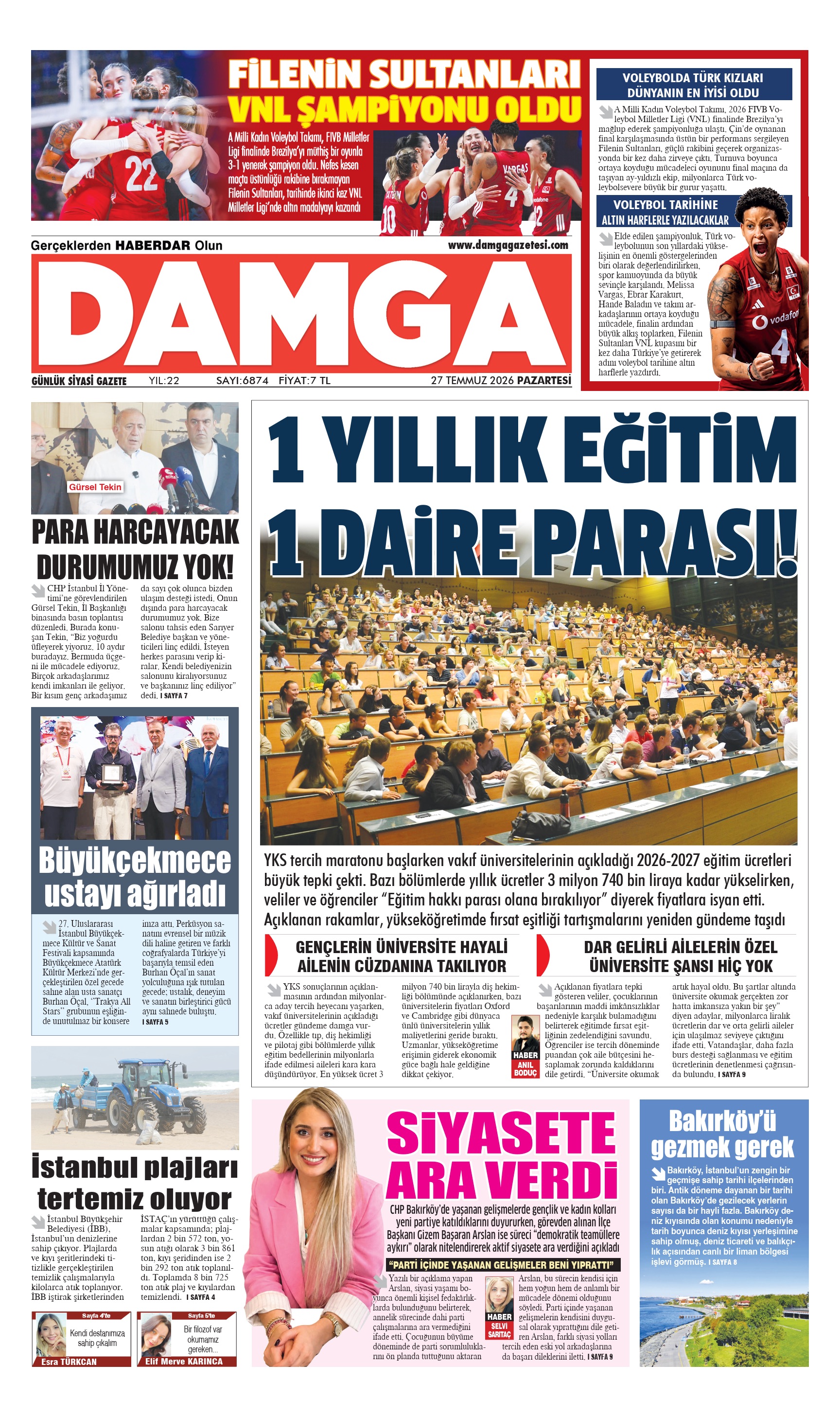 https://www.damgagazetesi.com/DAMGA 27 Temmuz Pazartesi Sayfaları
