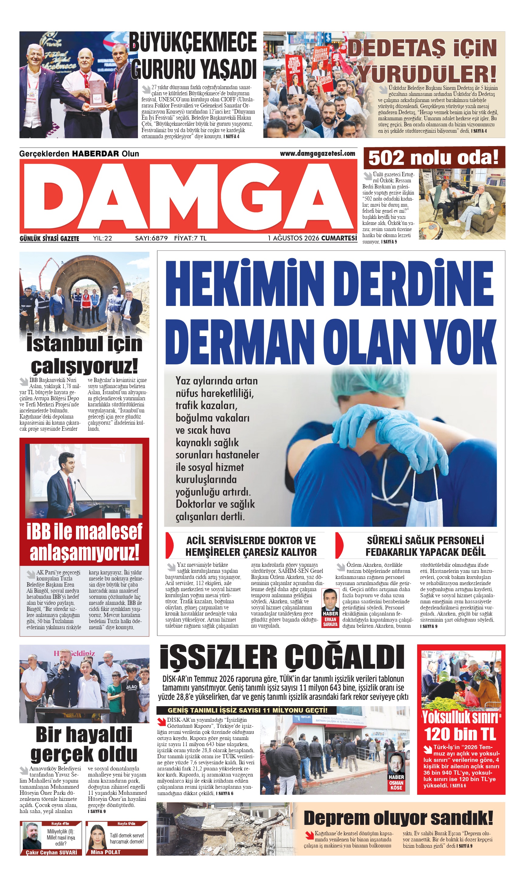 https://www.damgagazetesi.com/DAMGA 1 Ağustos Cumartesi Sayfaları