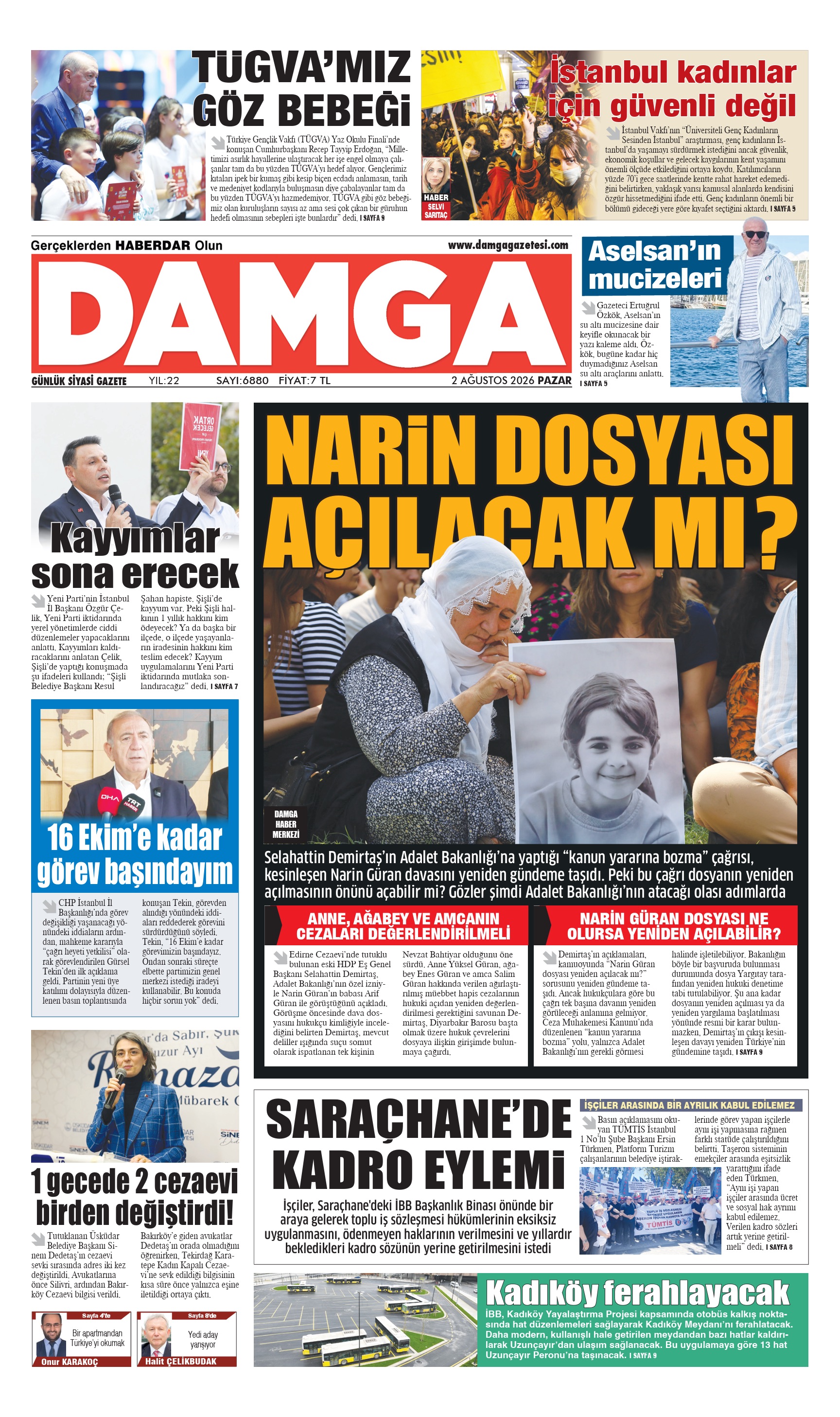https://www.damgagazetesi.com/DAMGA 2 Ağustos Pazar Sayfaları