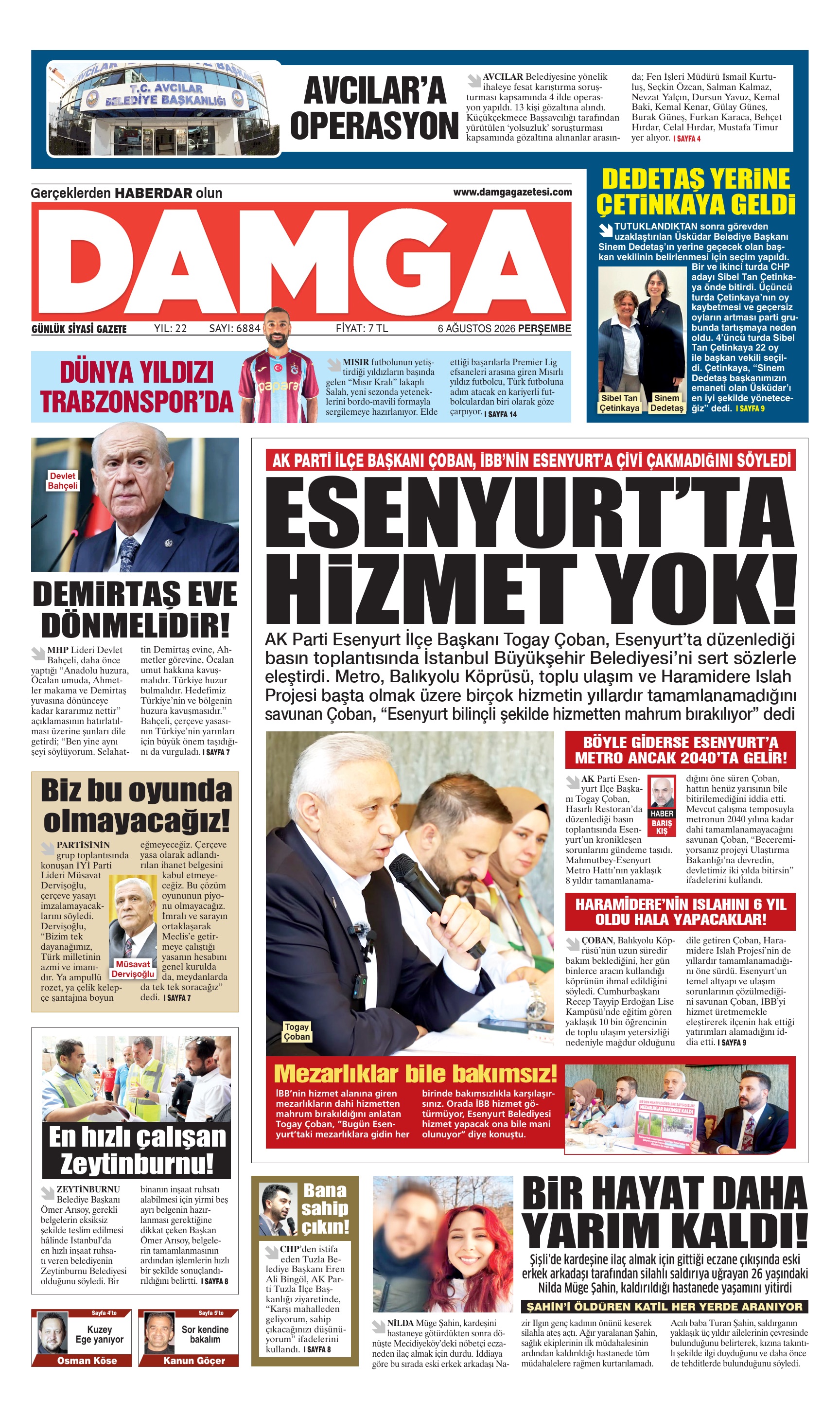 https://www.damgagazetesi.com/DAMGA 6 Ağustos Perşembe Sayfaları