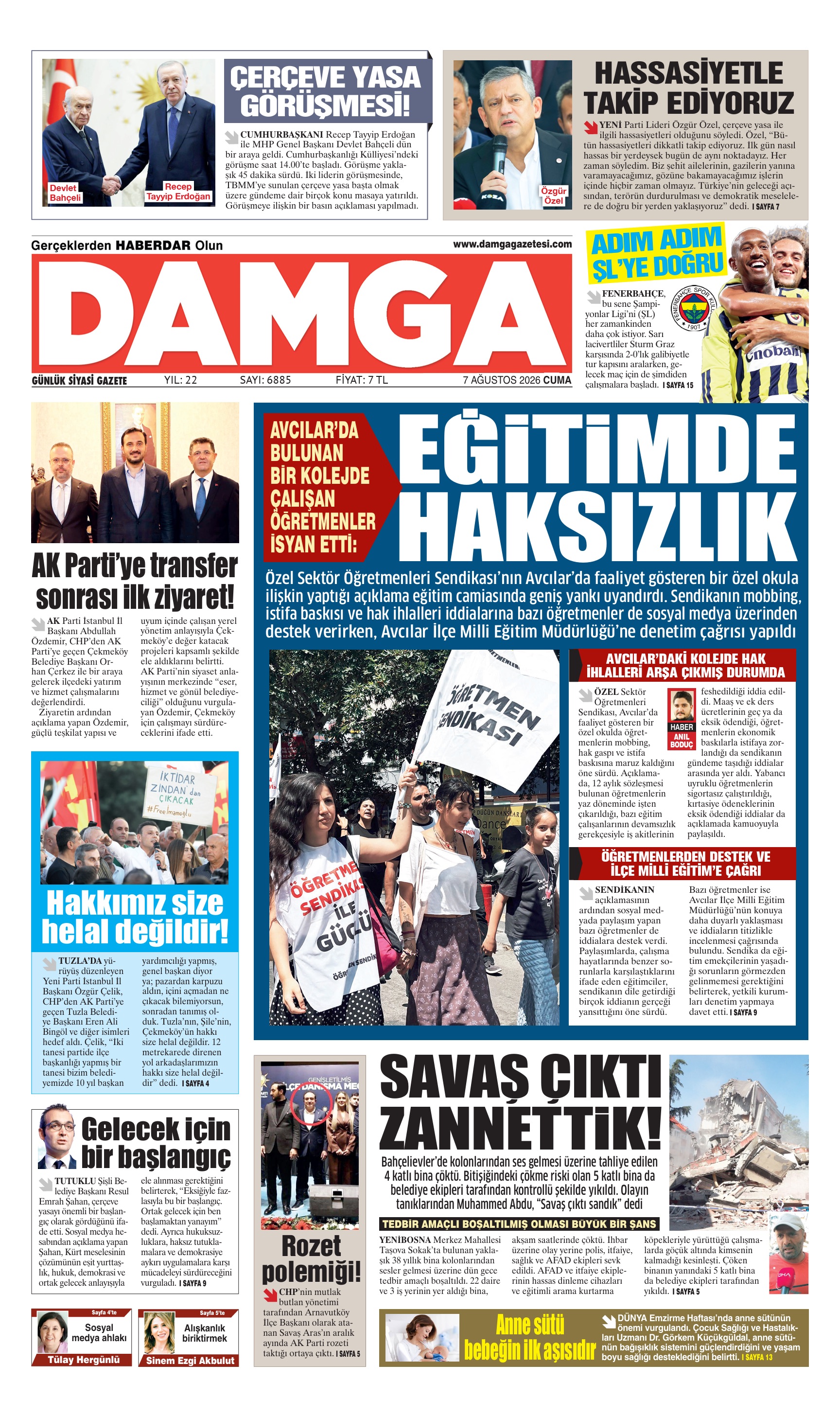 https://www.damgagazetesi.com/DAMGA 7 Ağustos Cuma  Sayfaları