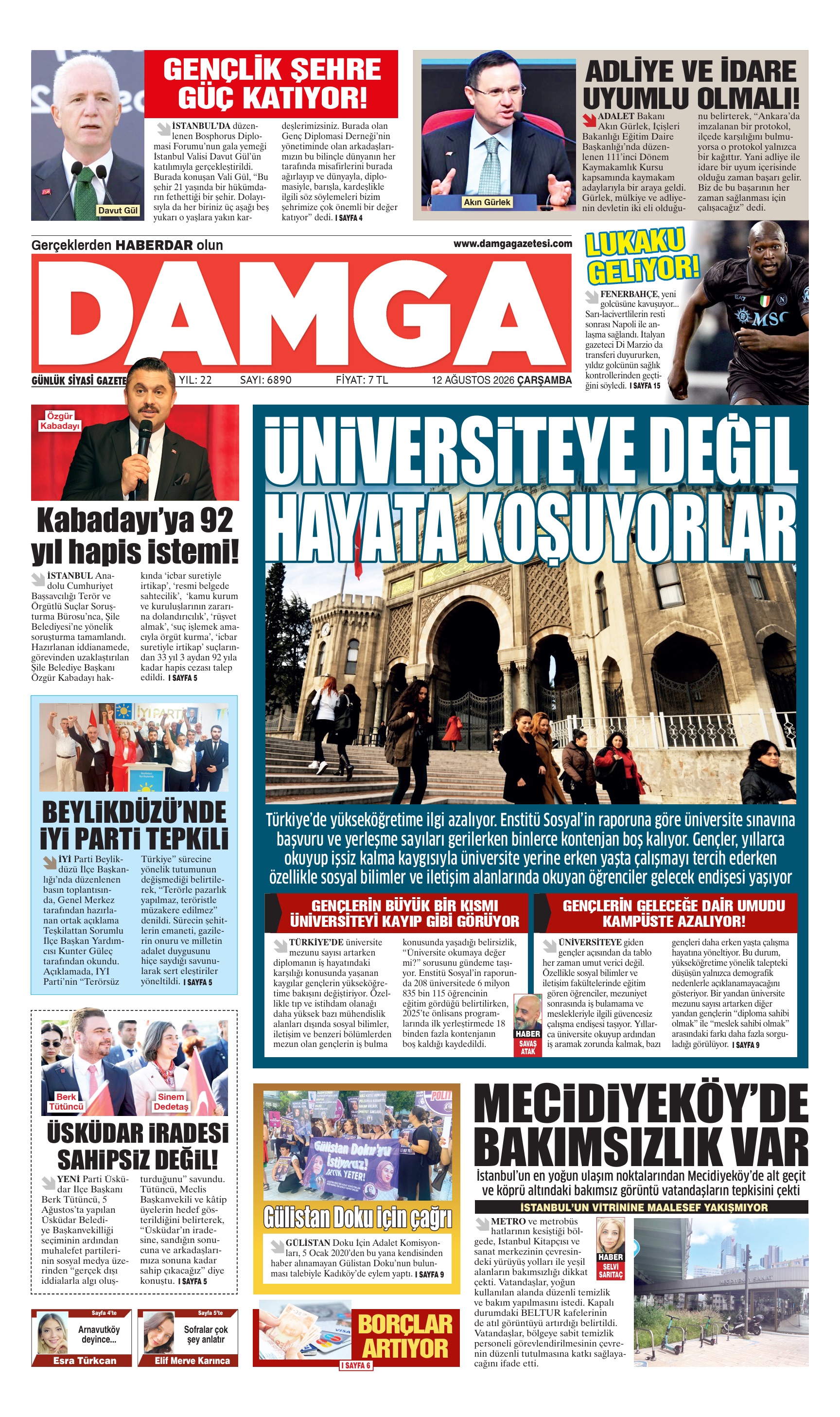 https://www.damgagazetesi.com/DAMGA 12 Ağustos Çarşamba Sayfaları