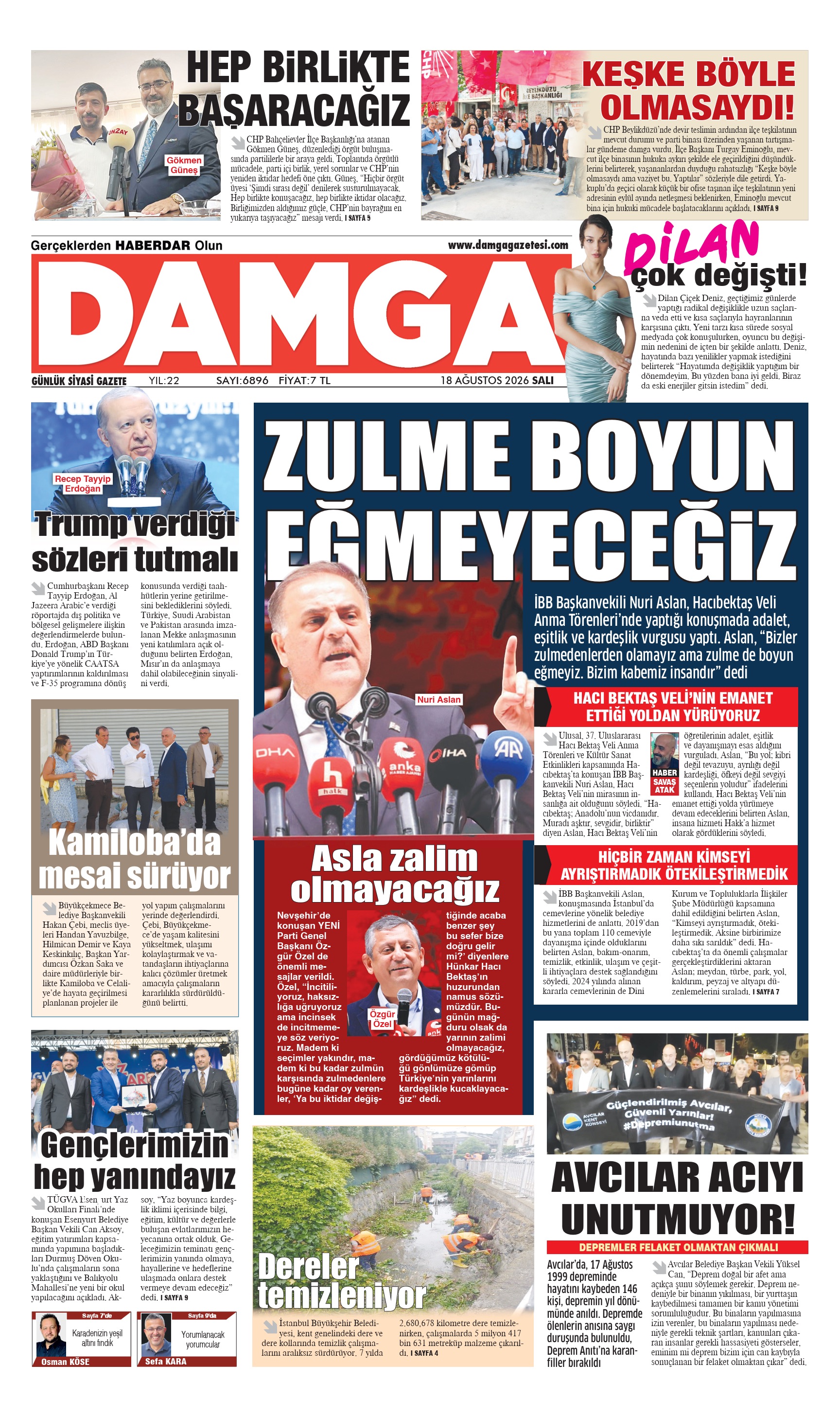 https://www.damgagazetesi.com/DAMGA 18 Ağustos Salı Sayfaları
