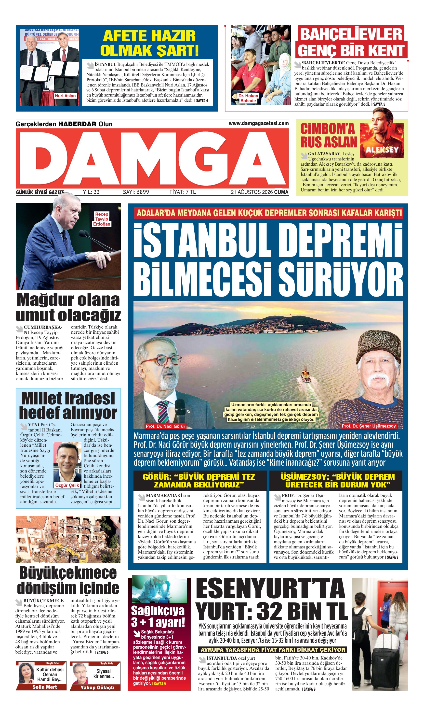 https://www.damgagazetesi.com/DAMGA 21 Ağustos Cuma Sayfaları