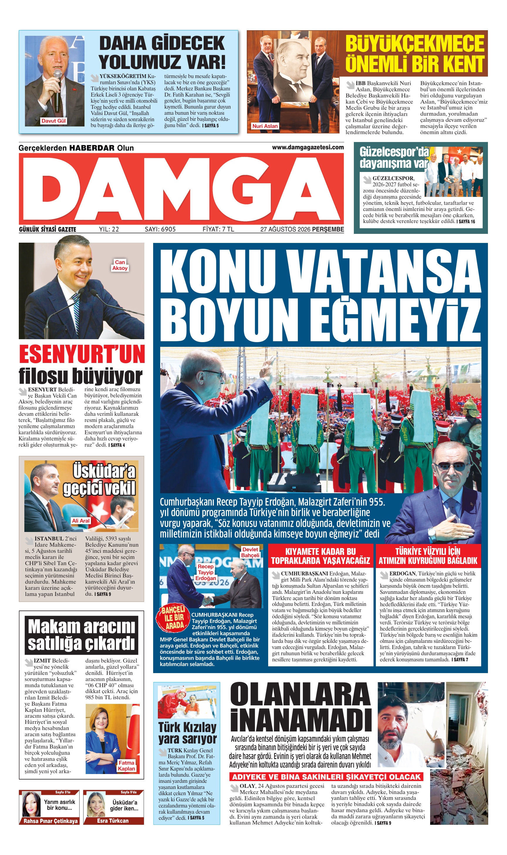 https://www.damgagazetesi.com/DAMGA 27 Ağustos Perşembe Sayfaları
