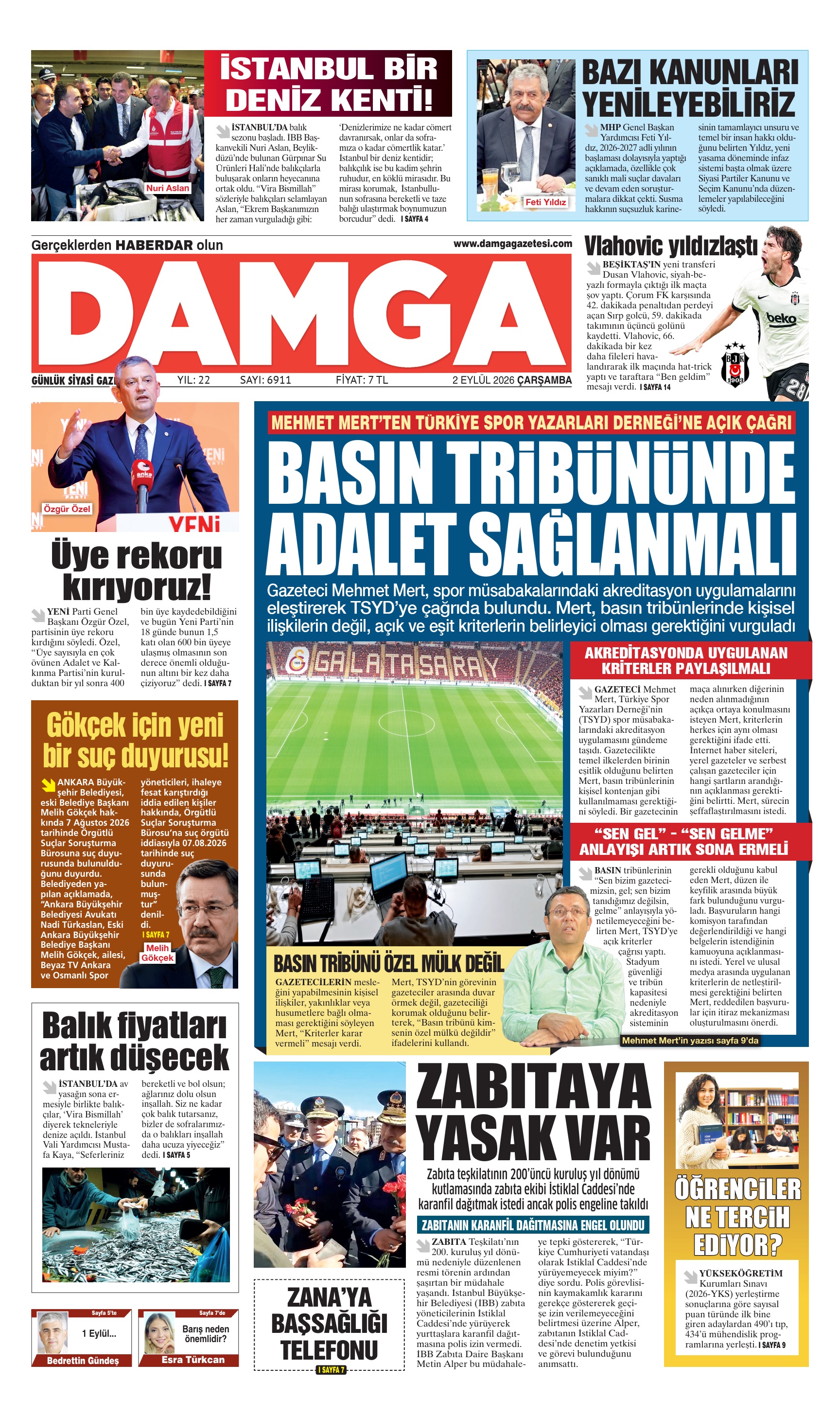 https://www.damgagazetesi.com/DAMGA 2 Eylül Çarşamba Sayfaları