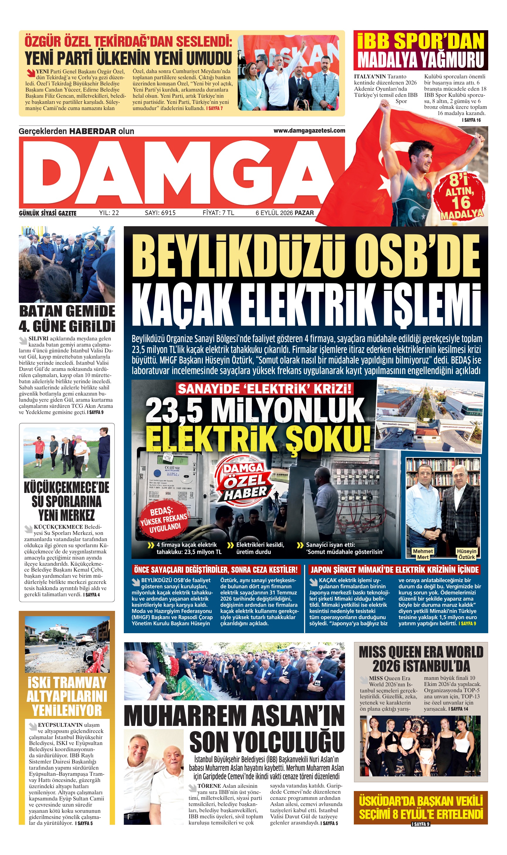 https://www.damgagazetesi.com/DAMGA 6 Eylül Pazar Sayfaları