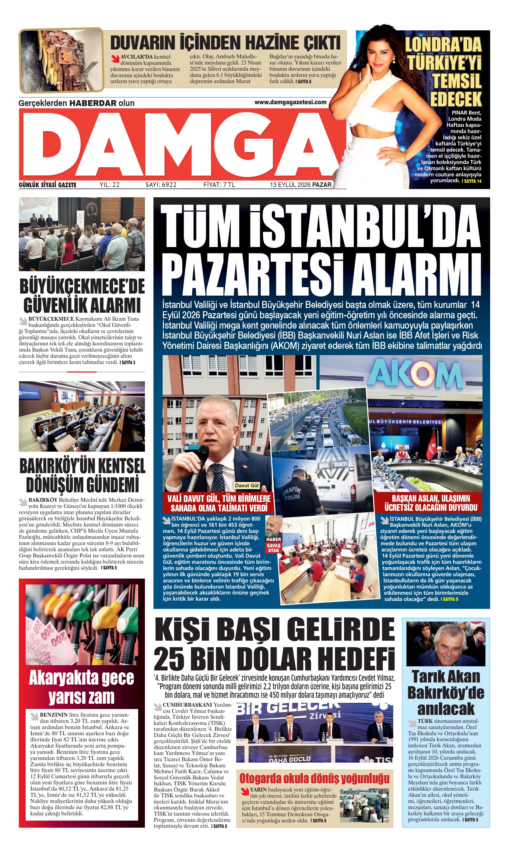 https://www.damgagazetesi.com/DAMGA 13 Eylül Pazar Sayfaları